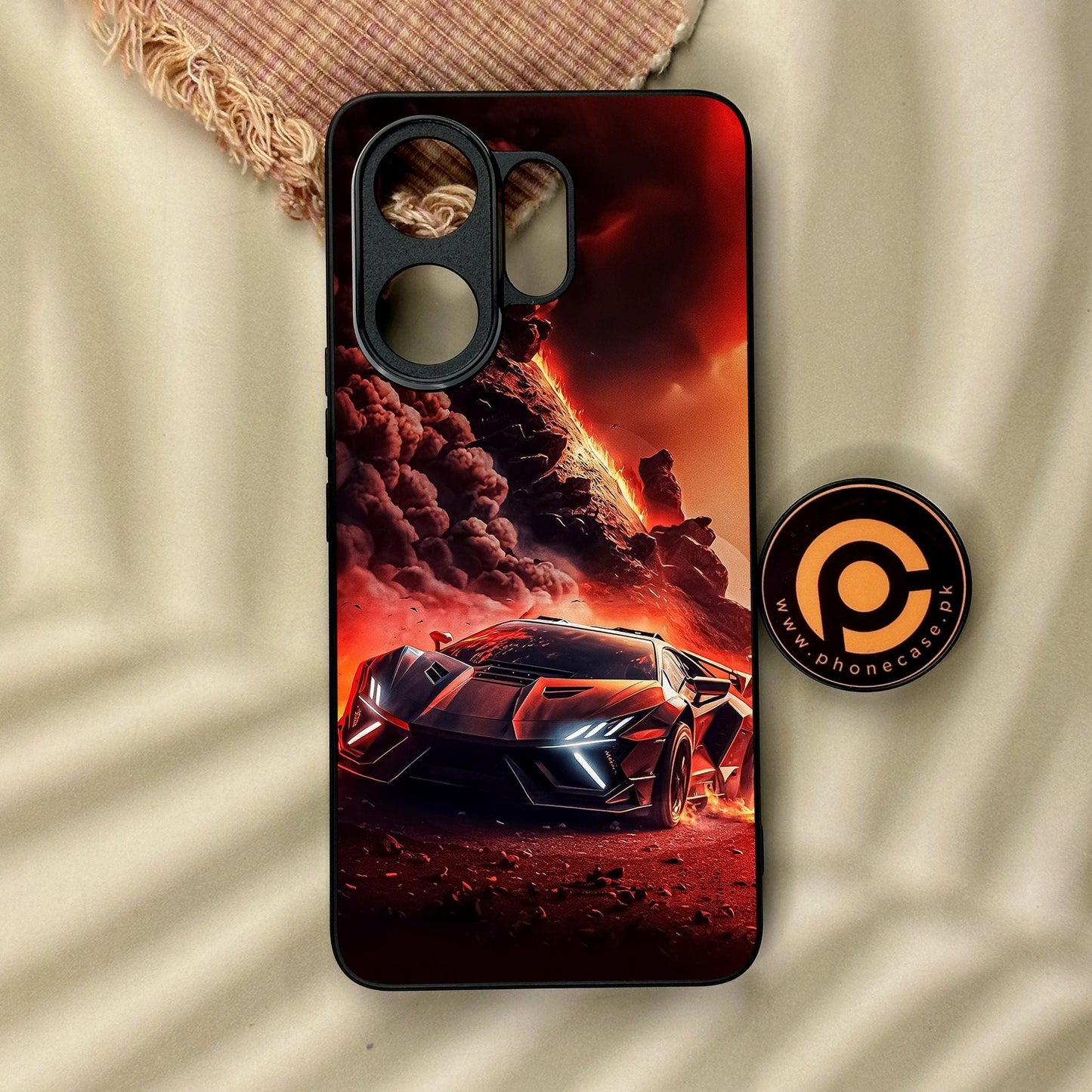 Vivo V60 - Racing Design 7 - Premium Metal Printed Soft Bumper Shock Proof Case