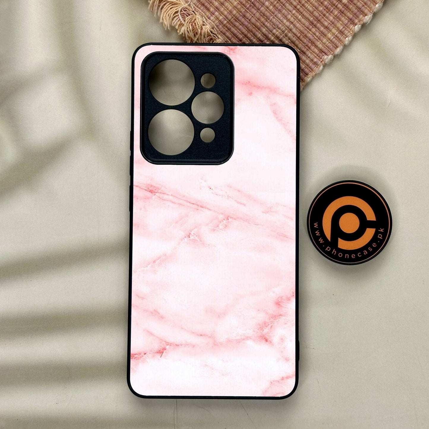Realme 15 Pro - Pink Design 2 - Premium Metal Printed Soft Bumper Shock Proof Case