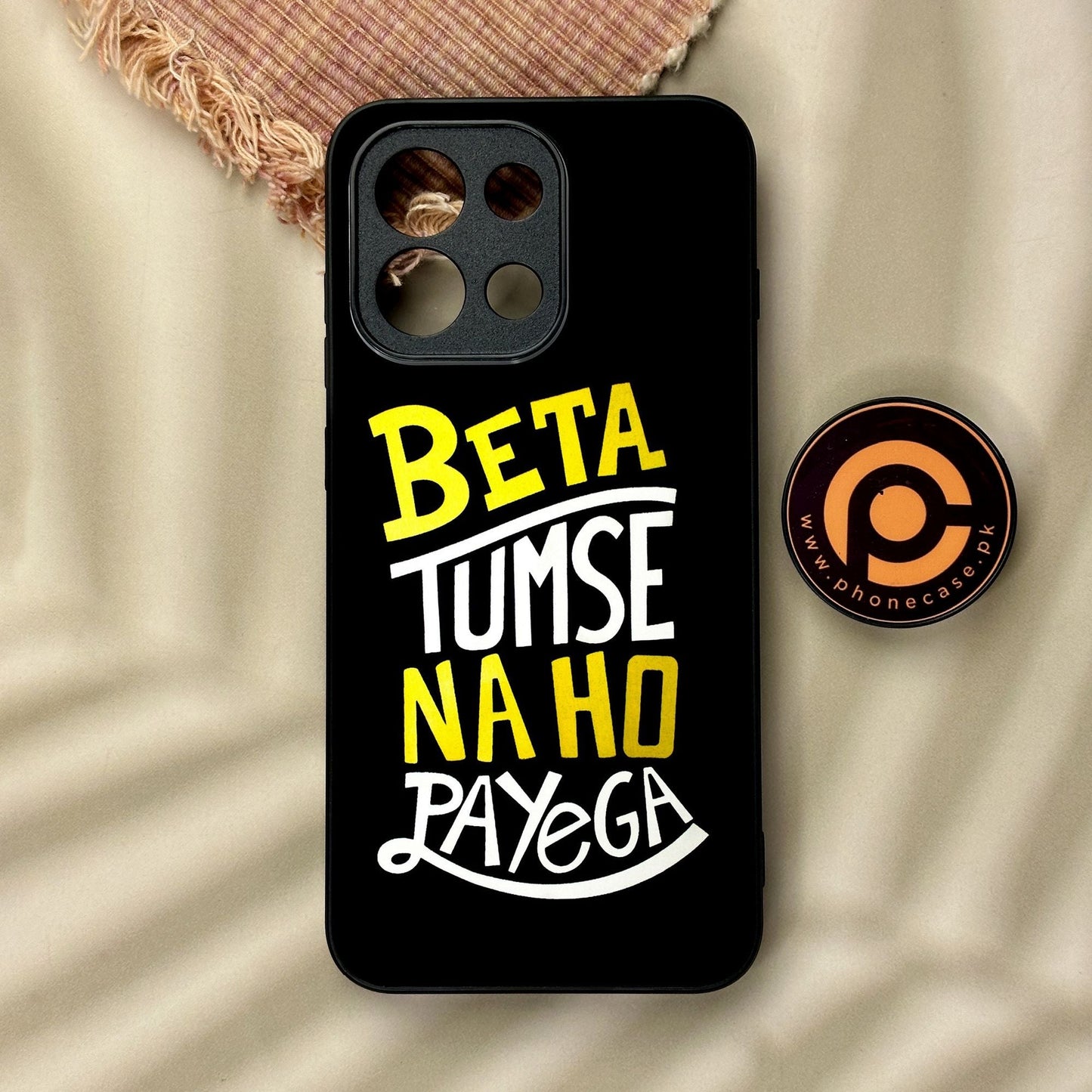 OnePlus 13s - Beta Tum Se Na Ho - Premium Metal Printed Soft Bumper Shock Proof Case