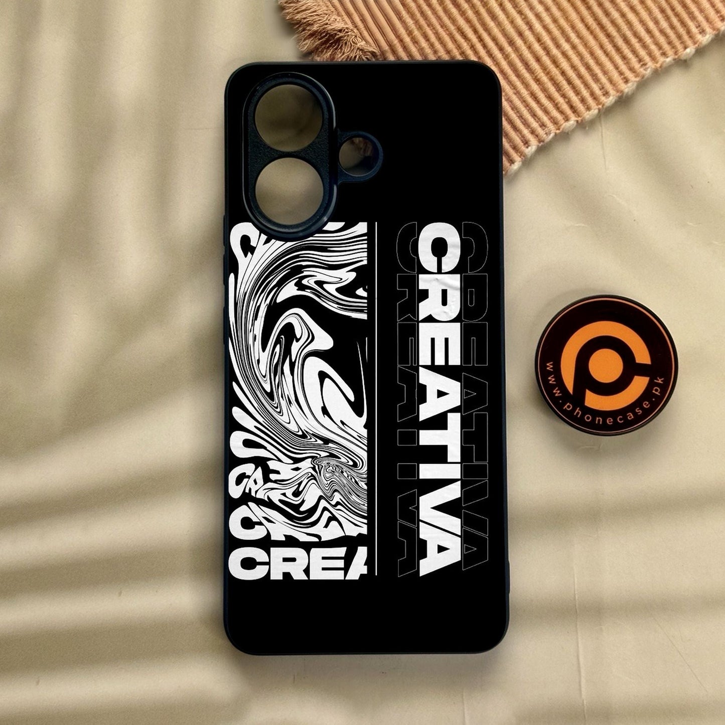 Vivo V60 Lite - Creative - Premium Metal Printed Soft Bumper Shock Proof Case