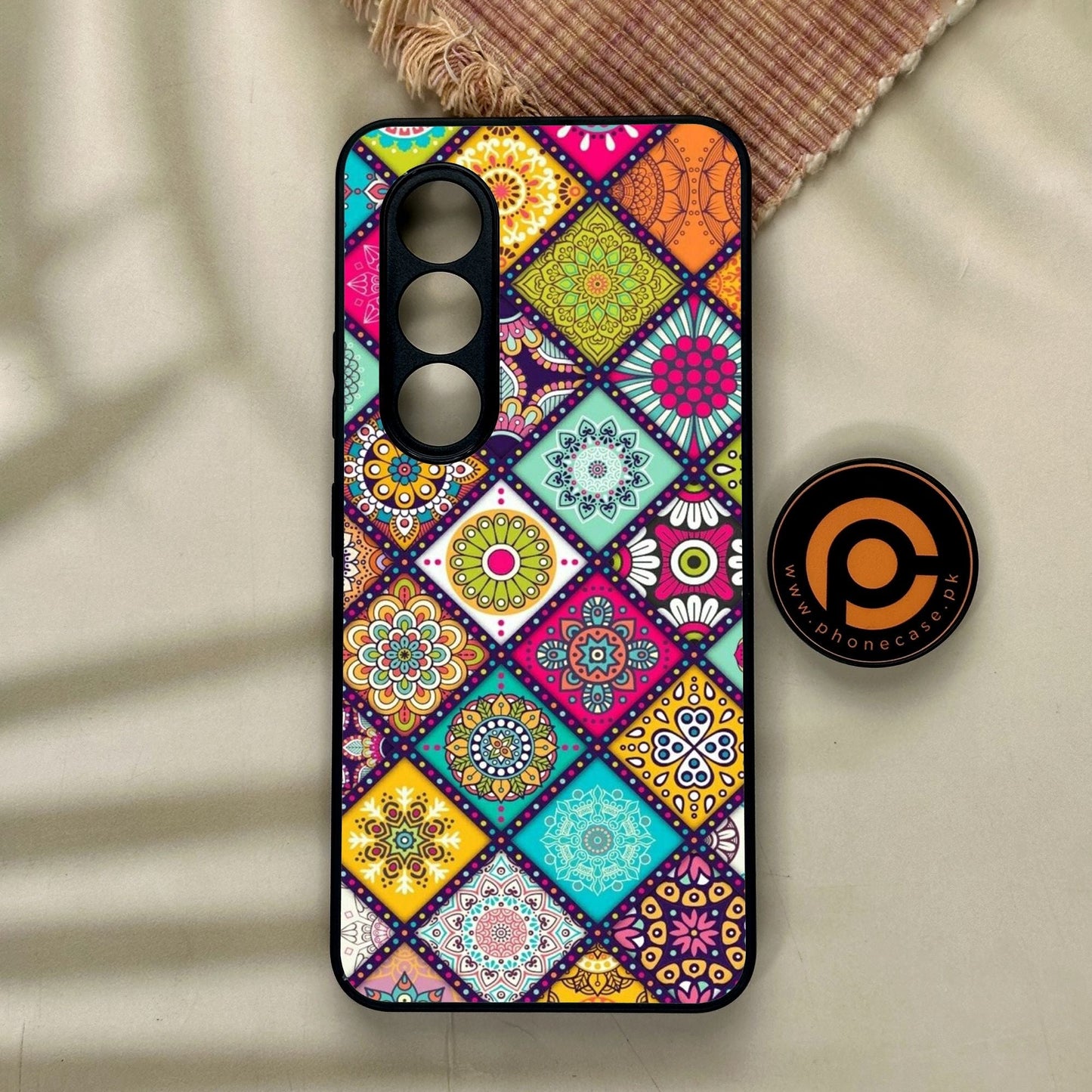 Itel S25 - Mandala Art Design - Premium Metal Printed Soft Bumper Shock Proof Case