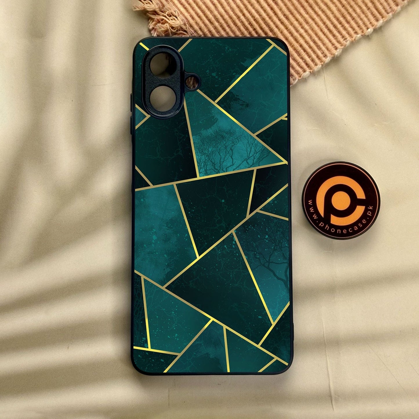 Samsung Galaxy A07 - Geometric Design 1 - Premium Metal Printed Soft Bumper Shock Proof Case