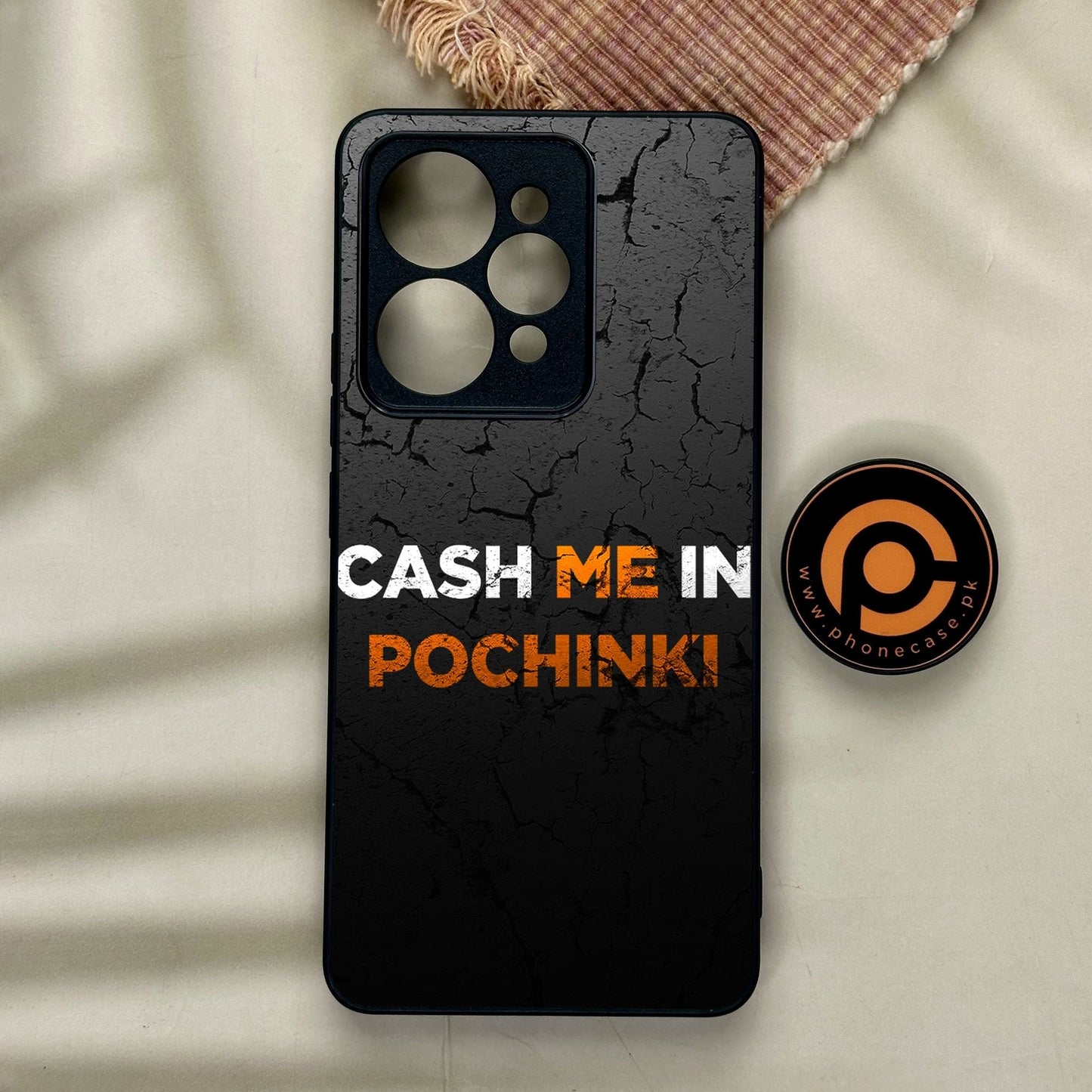 Realme 15 - Cash Me - Premium Metal Printed Soft Bumper Shock Proof Case
