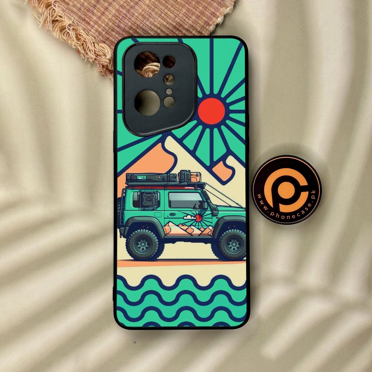 Oppo Find X5 Pro - Suzuki Jimny Design - Premium Metal Printed Soft Bumper Shock Proof Case