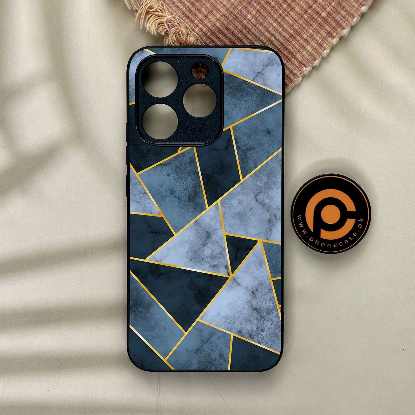 Realme 15T - Geometric Design 3 - Premium Metal Printed Soft Bumper Shock Proof Case