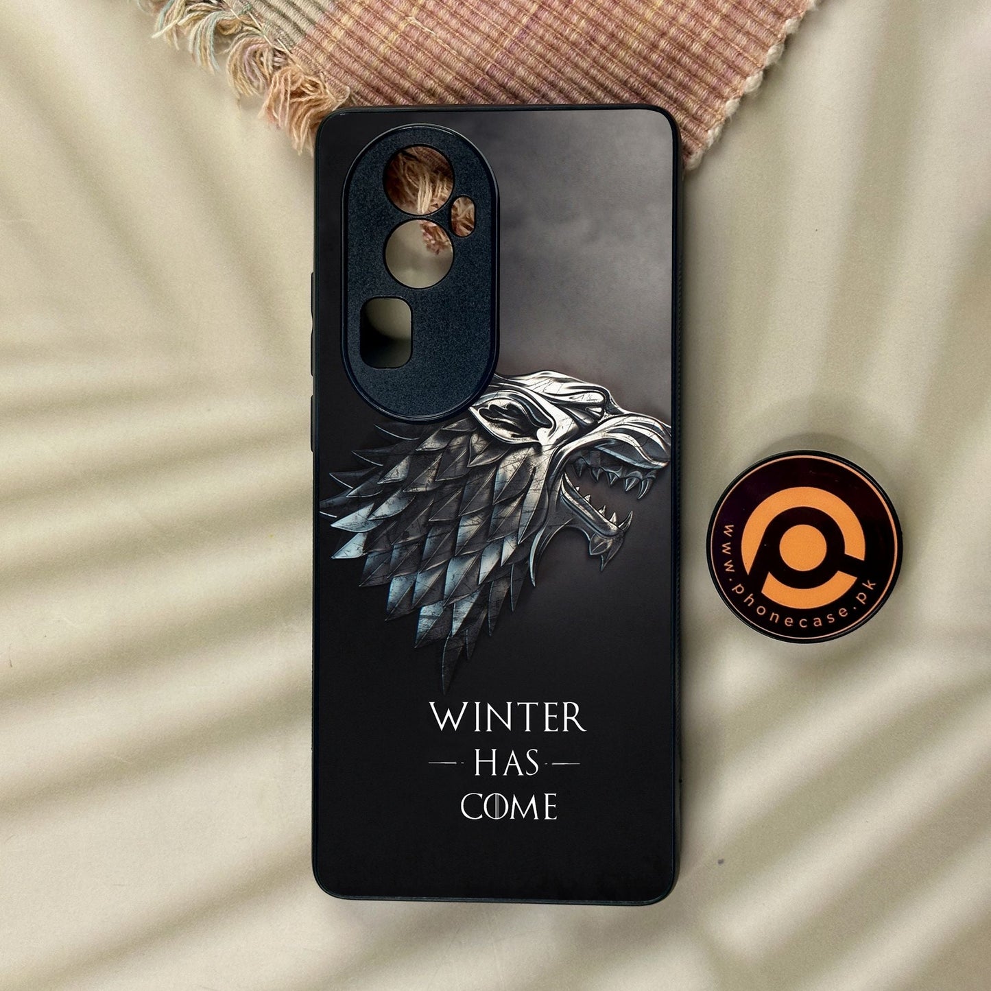 Oppo Reno 10 Pro Plus - Winter Has Come Got - Premium Metal Printed Soft Bumper Shock Proof Case