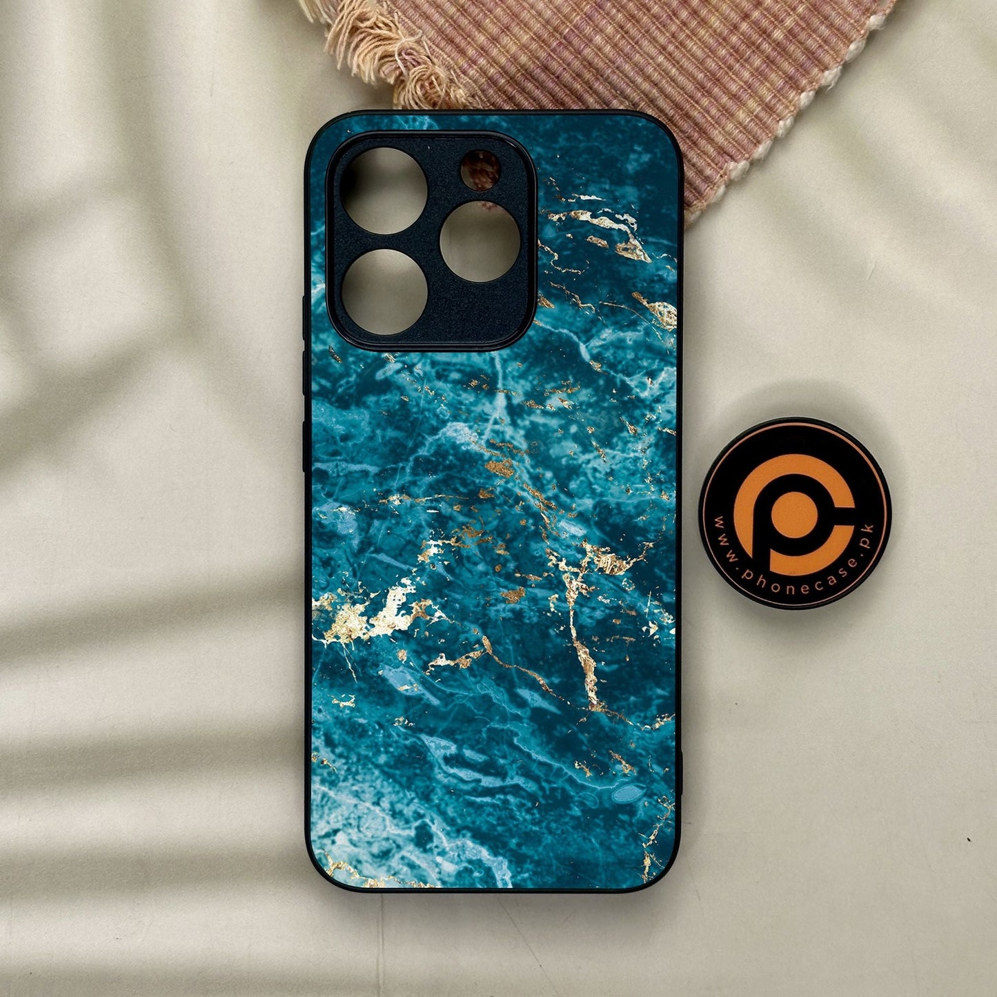 Realme 15T - Blue 2.0 Design 1 - Premium Metal Printed Soft Bumper Shock Proof Case