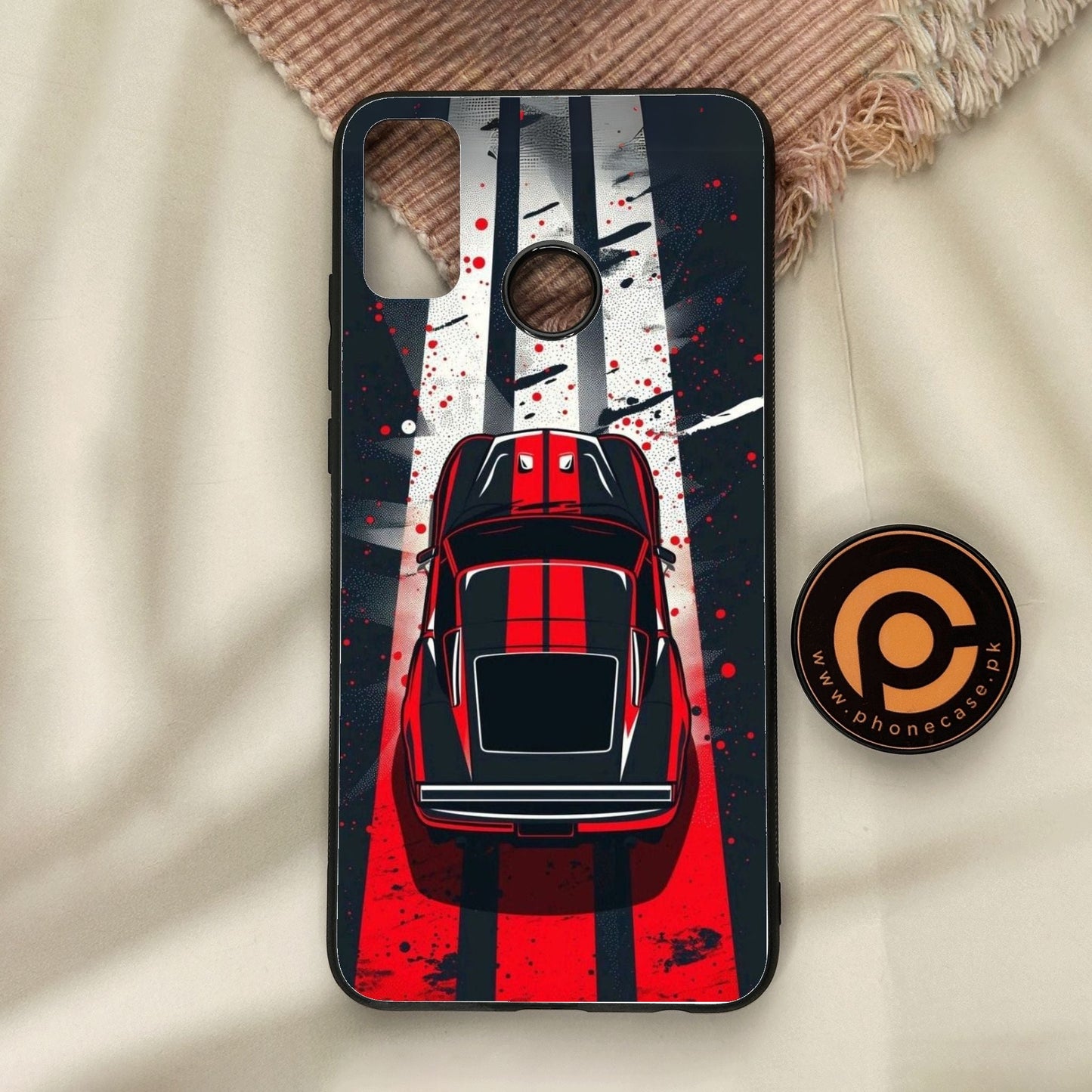 Honor 9X Lite - Top-Down Track - Premium Metal Printed Soft Bumper Shock Proof Case