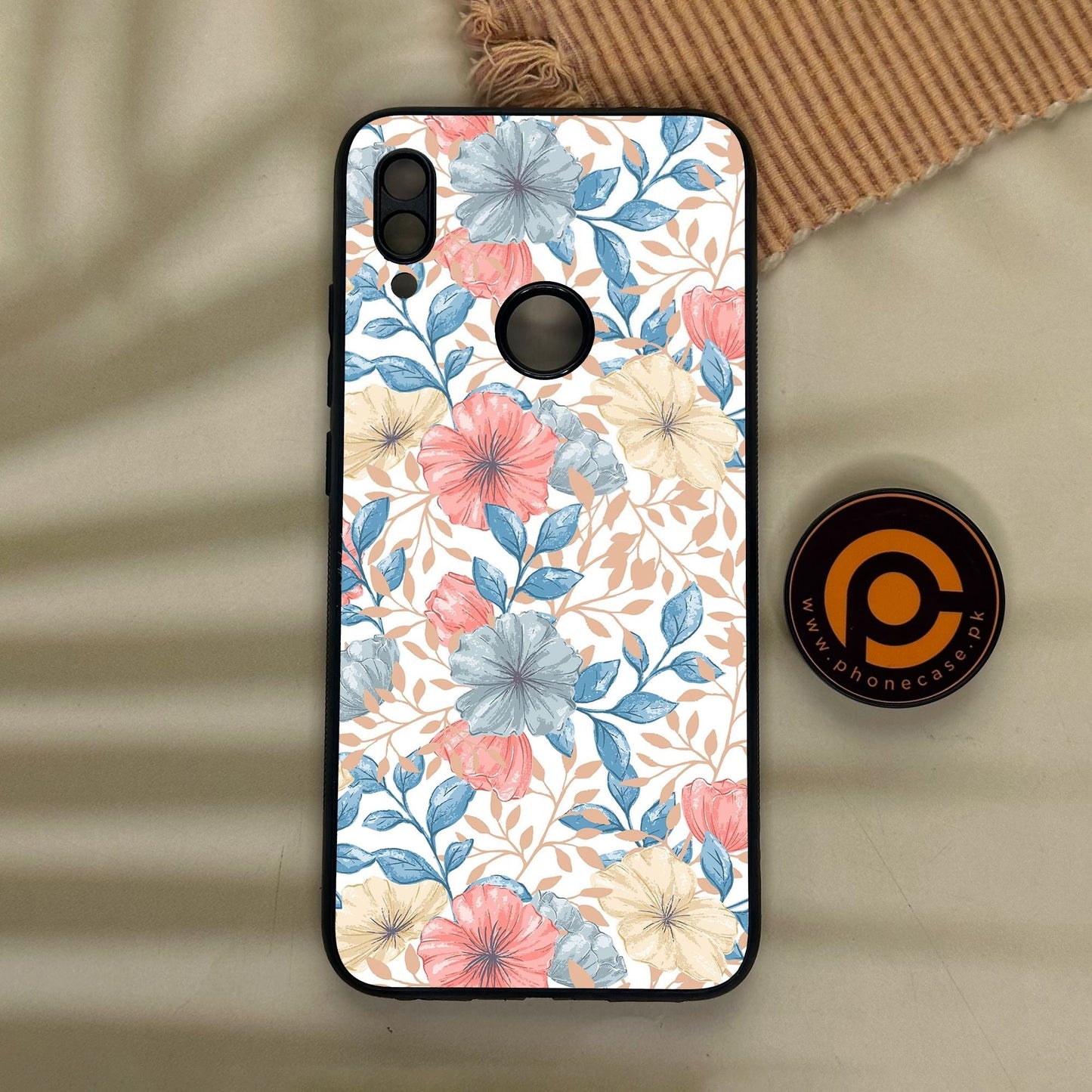 Redmi Note 7 - Seamless Flower - Premium Metal Printed Soft Bumper Shock Proof Case