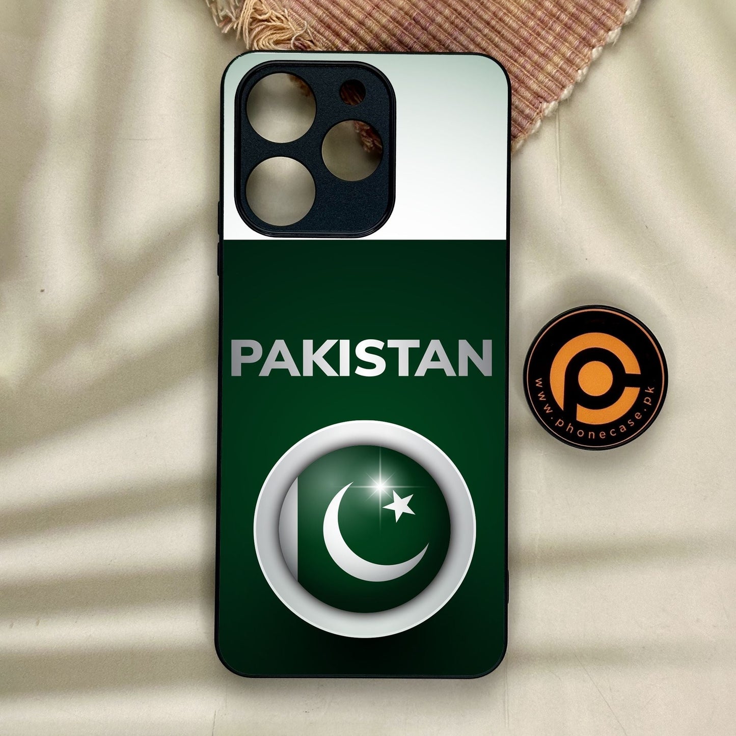 Realme Note 70 - Pakistani Flag Design 7 - Premium Metal Printed Soft Bumper Shock Proof Case