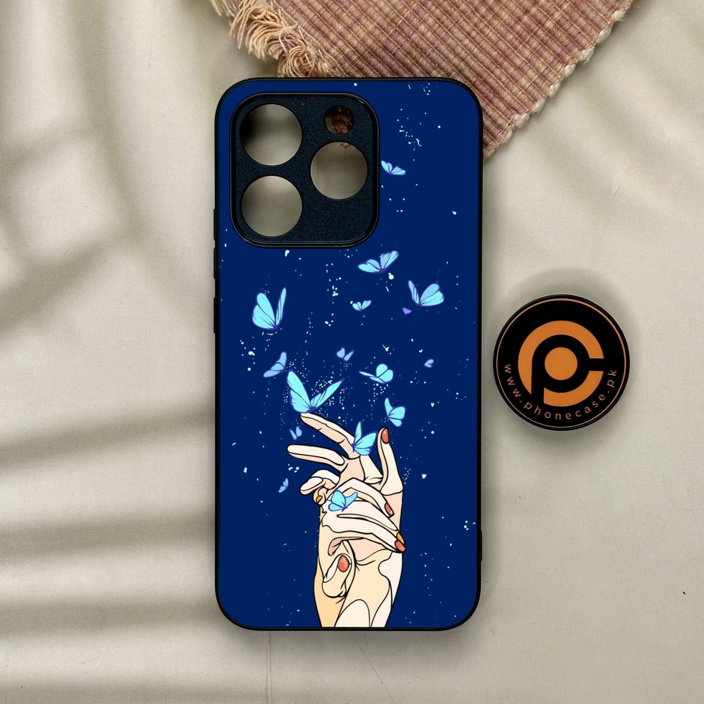 Realme 15T - Butterflies Design 2 - Premium Metal Printed Soft Bumper Shock Proof Case