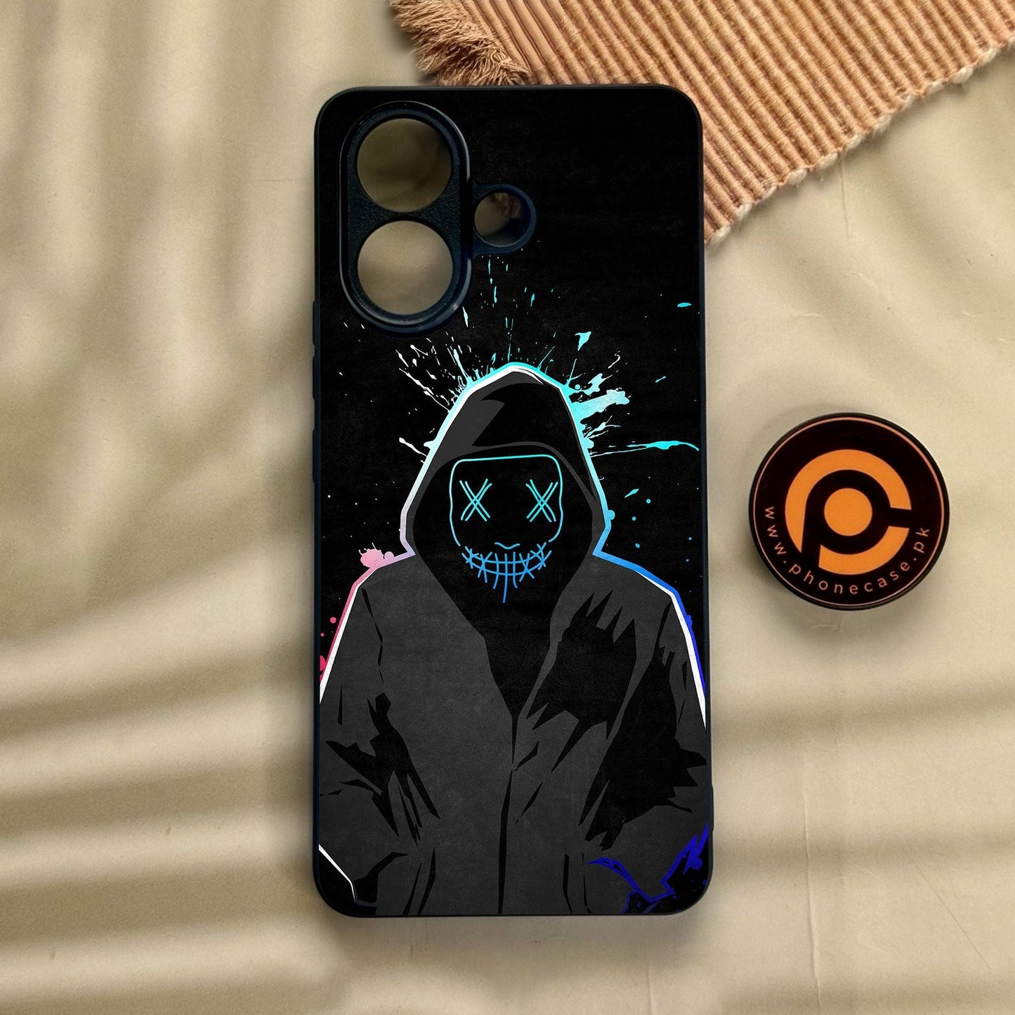 Vivo V60 Lite - Anonymous 2.0 Design 8 - Premium Metal Printed Soft Bumper Shock Proof Case