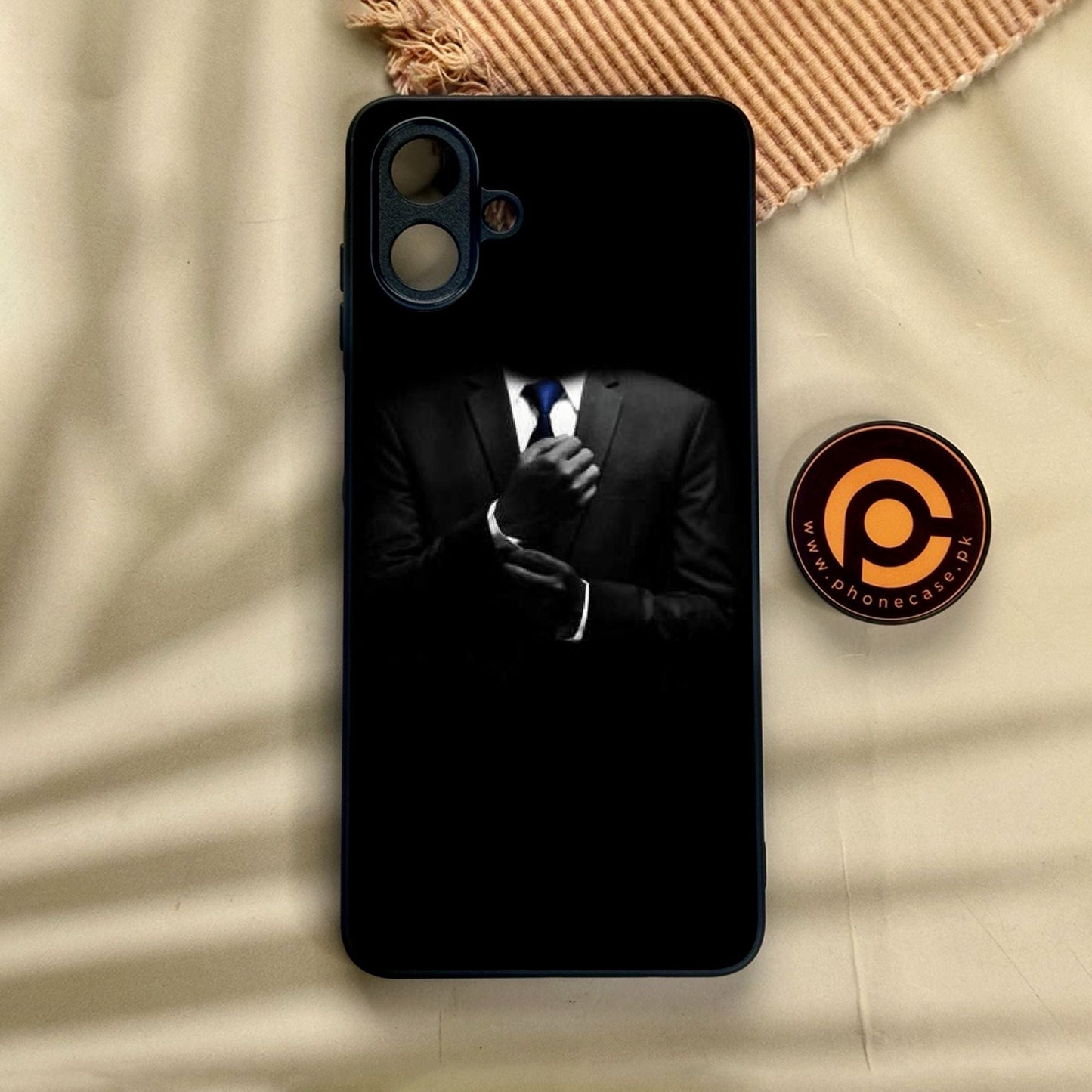 Samsung Galaxy A07 - Black Art Design 1 - Premium Metal Printed Soft Bumper Shock Proof Case