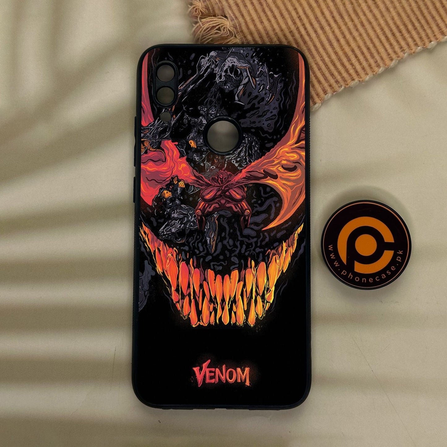 Redmi Note 7 - Venom Case - Premium Metal Printed Soft Bumper Shock Proof Case