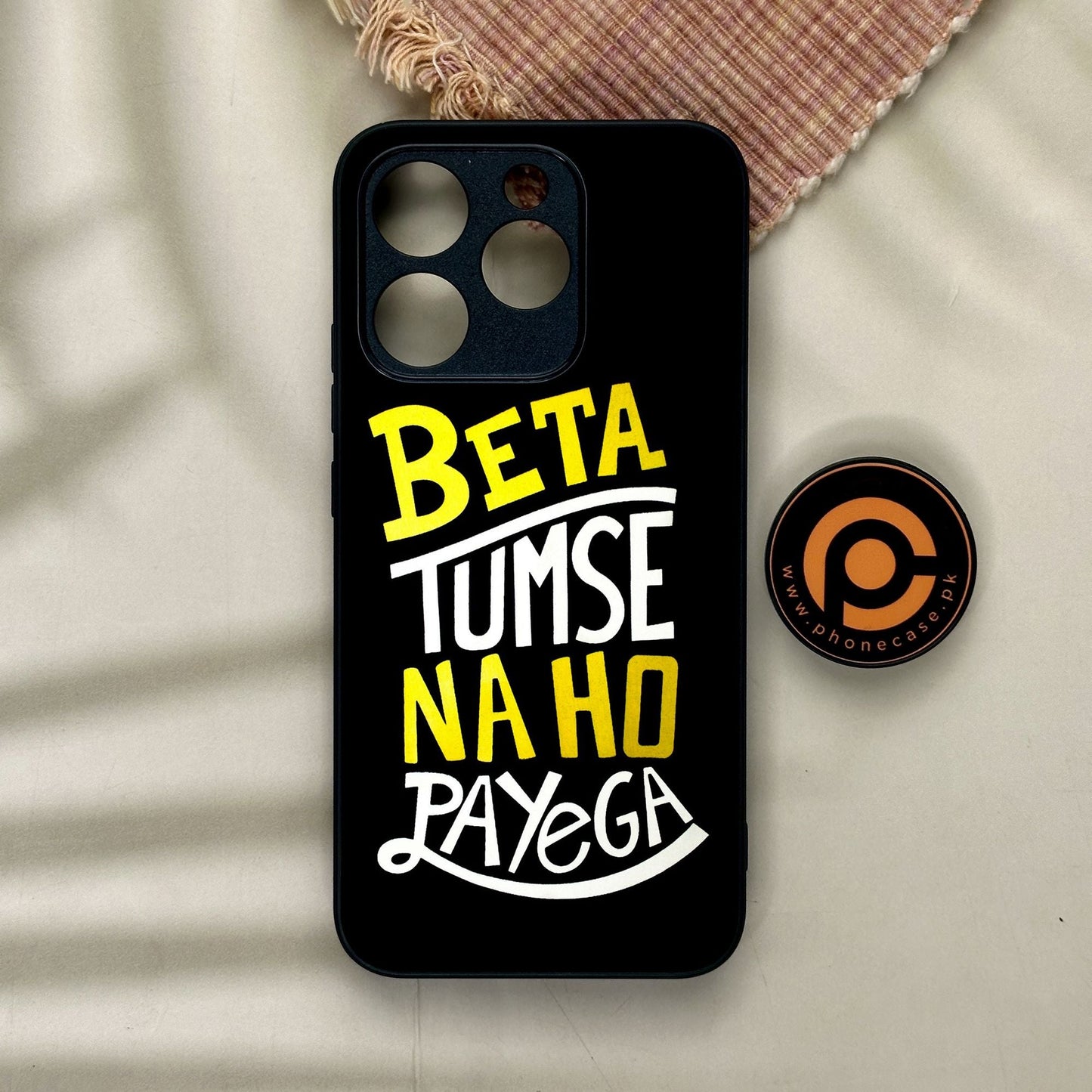 Realme 15T - Beta Tum Se Na Ho - Premium Metal Printed Soft Bumper Shock Proof Case