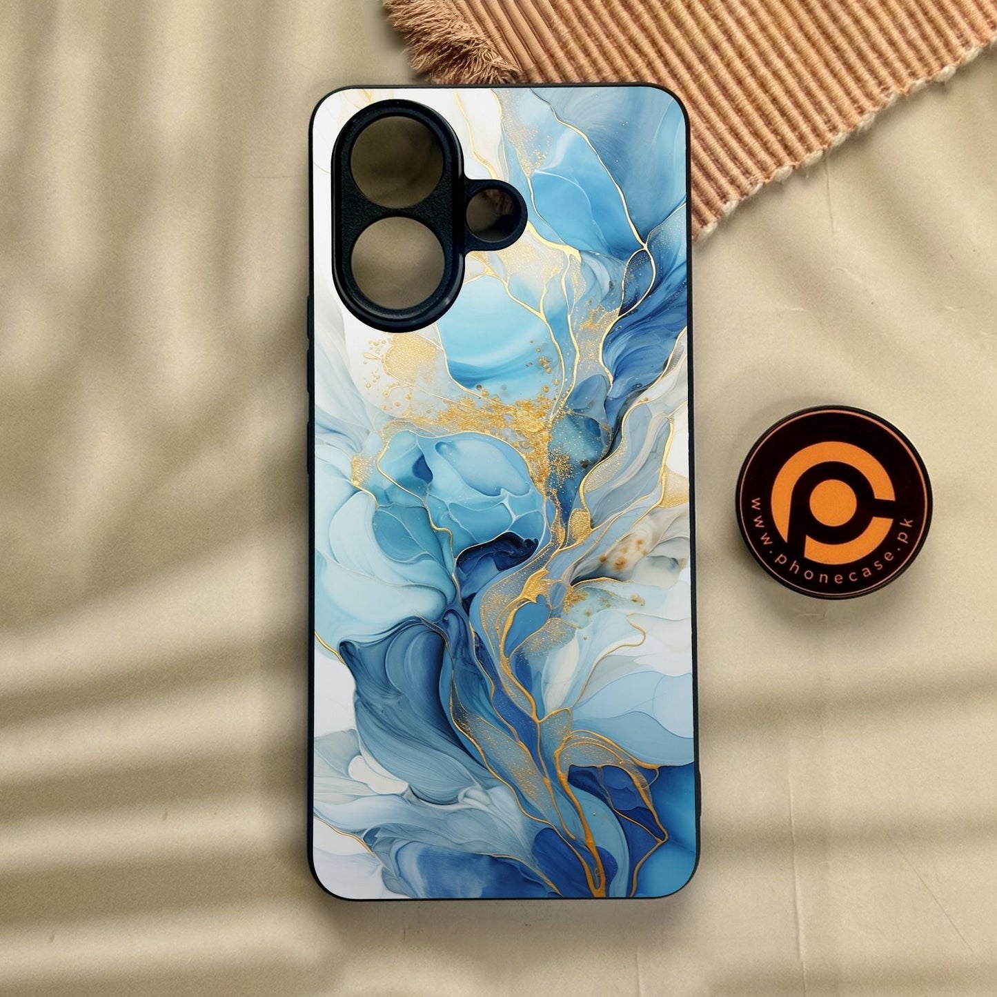 Vivo V60 Lite - Liquid Design 1 - Premium Metal Printed Soft Bumper Shock Proof Case