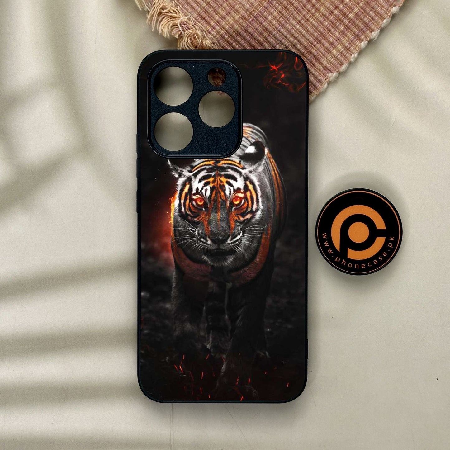 Realme 15T - Tiger Design 6 - Premium Metal Printed Soft Bumper Shock Proof Case