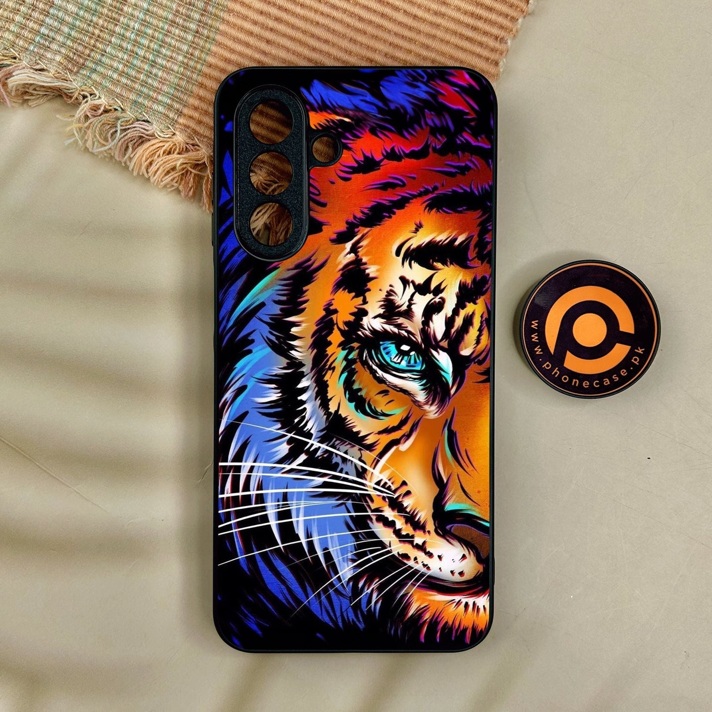 Samsung Galaxy A17 - Tiger Art - Premium Metal Printed Soft Bumper Shock Proof Case