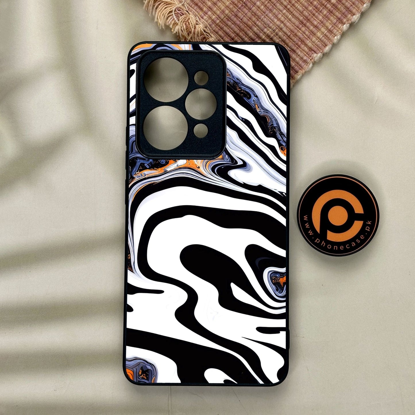 Realme 15 Pro - Liquid Marble Design 10 - Premium Metal Printed Soft Bumper Shock Proof Case