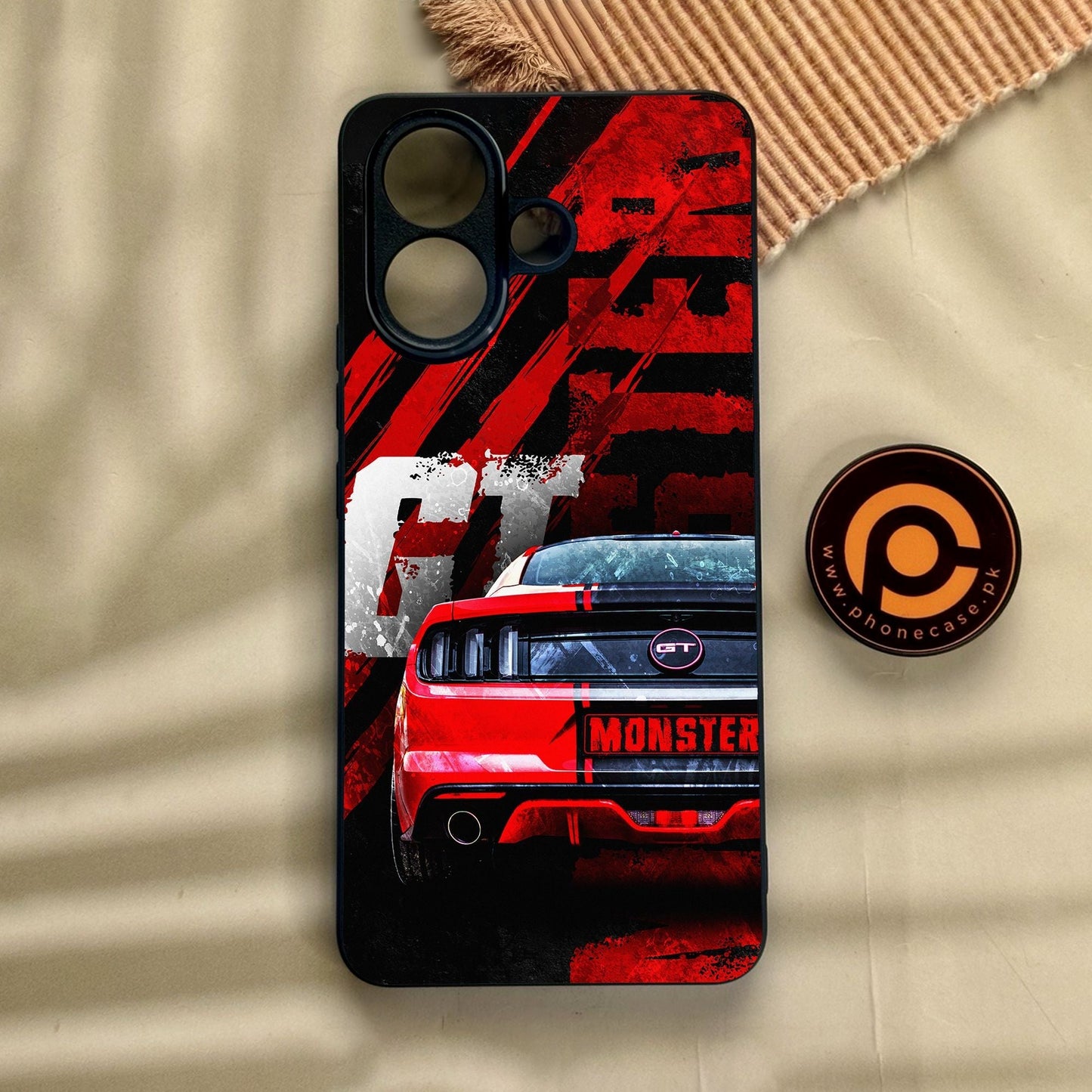 Vivo V60 Lite - Speed Shift Racing Car - Premium Metal Printed Soft Bumper Shock Proof Case