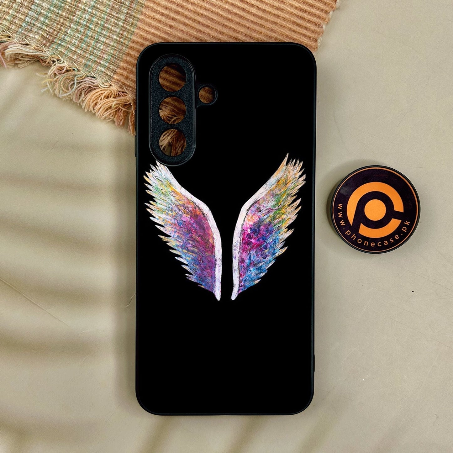 Samsung Galaxy A17 - Angel Wings Design 3 - Premium Metal Printed Soft Bumper Shock Proof Case
