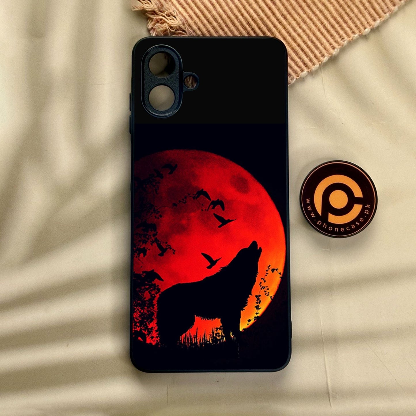 Samsung Galaxy A07 - Wolf Design 1 - Premium Metal Printed Soft Bumper Shock Proof Case