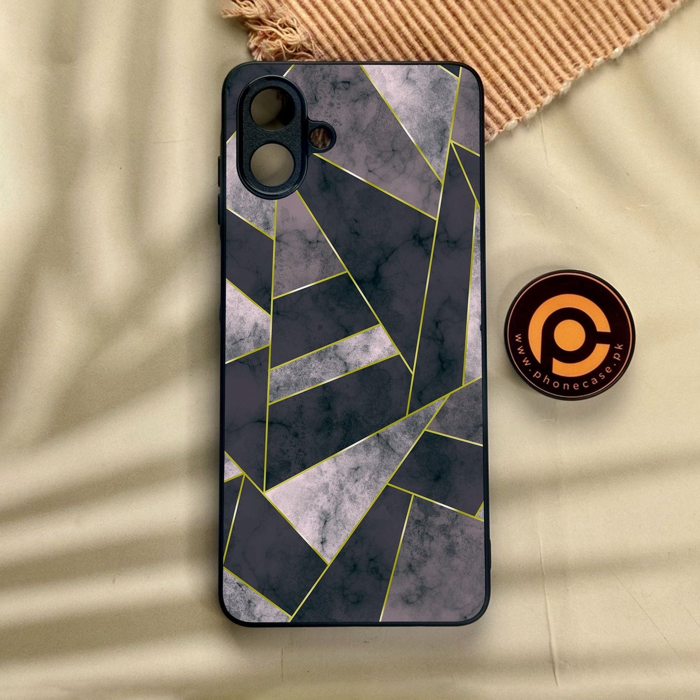 Samsung Galaxy A07 - Geometric Design 2 - Premium Metal Printed Soft Bumper Shock Proof Case