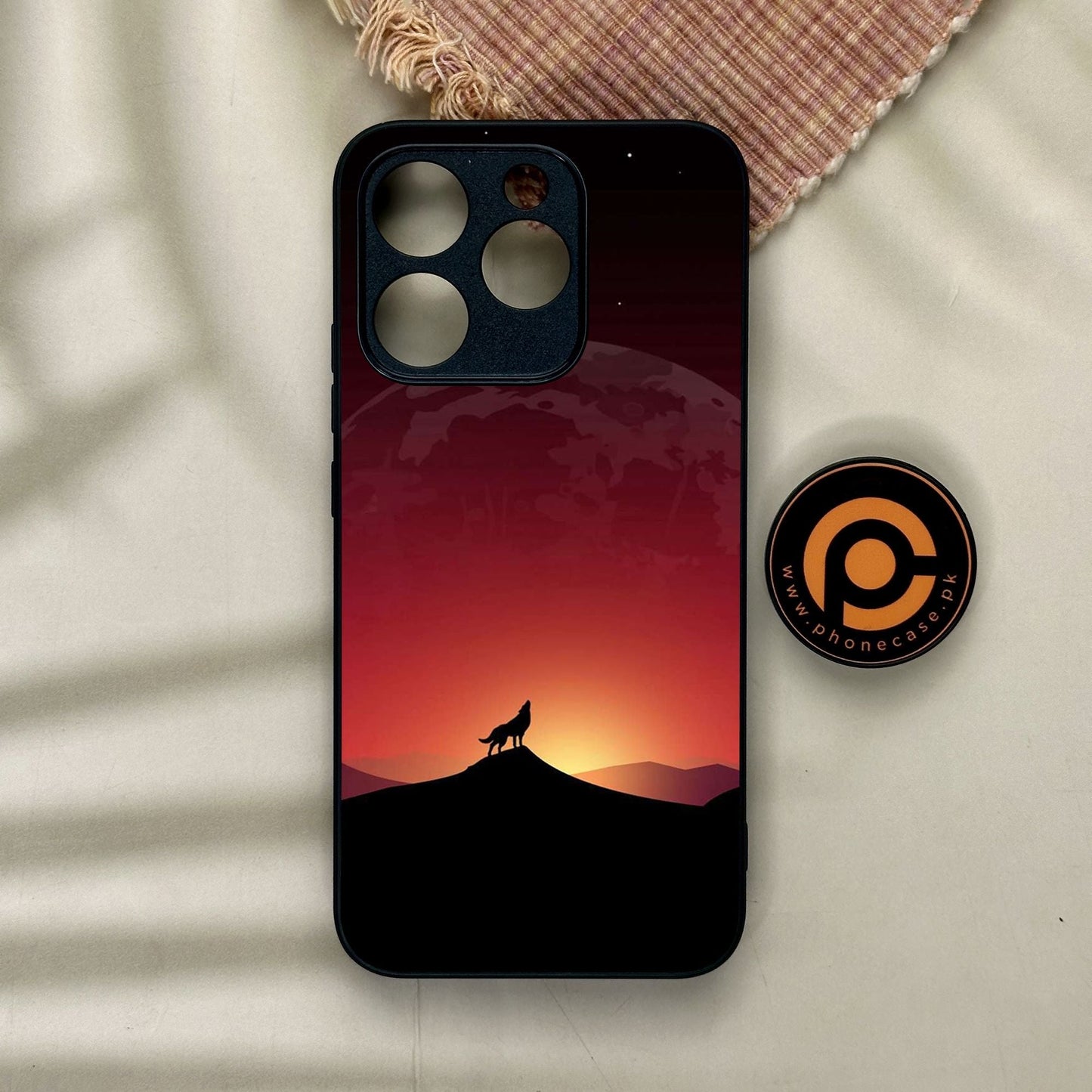 Realme 15T - Wolf Design 4 - Premium Metal Printed Soft Bumper Shock Proof Case