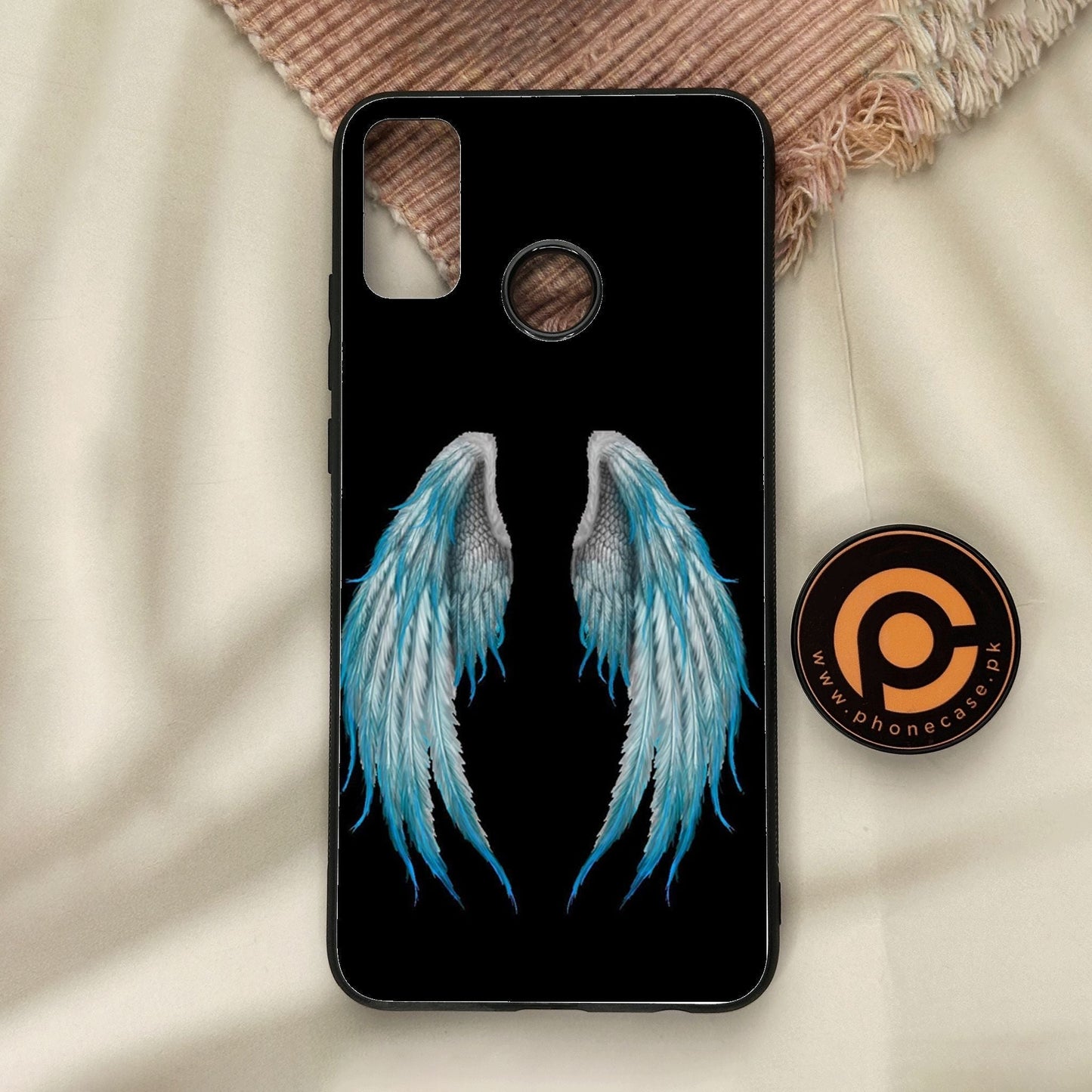 Honor 9X Lite - Angel Wings Design 4 - Premium Metal Printed Soft Bumper Shock Proof Case