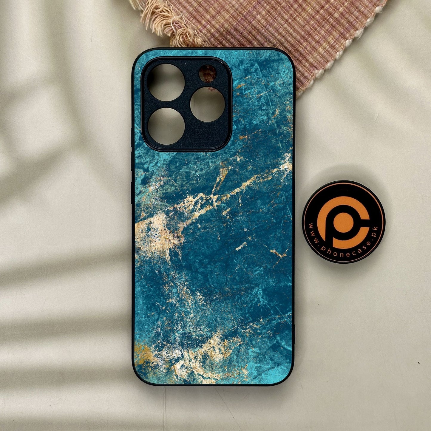 Realme 15T - Blue 2.0 Design 9 - Premium Metal Printed Soft Bumper Shock Proof Case