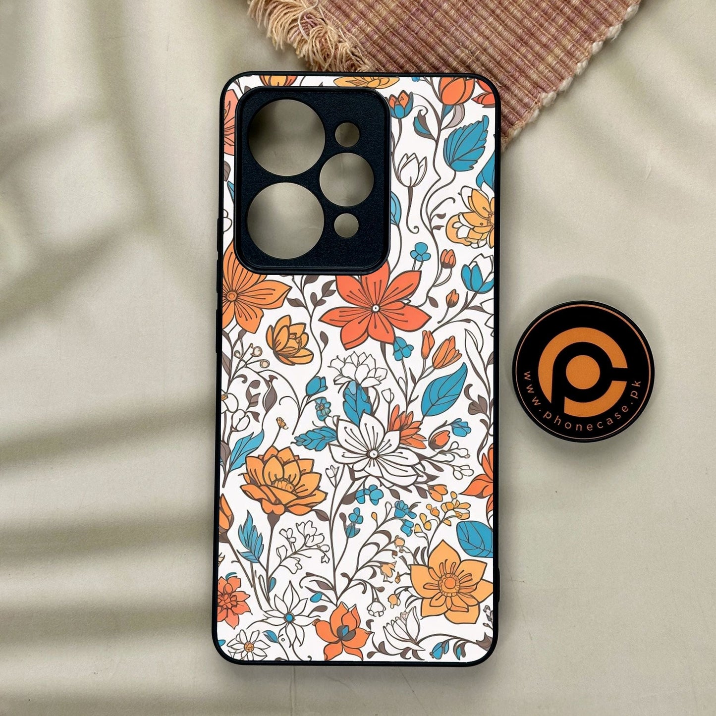 Realme 15 Pro - Floral Series Design 9 - Premium Metal Printed Soft Bumper Shock Proof Case