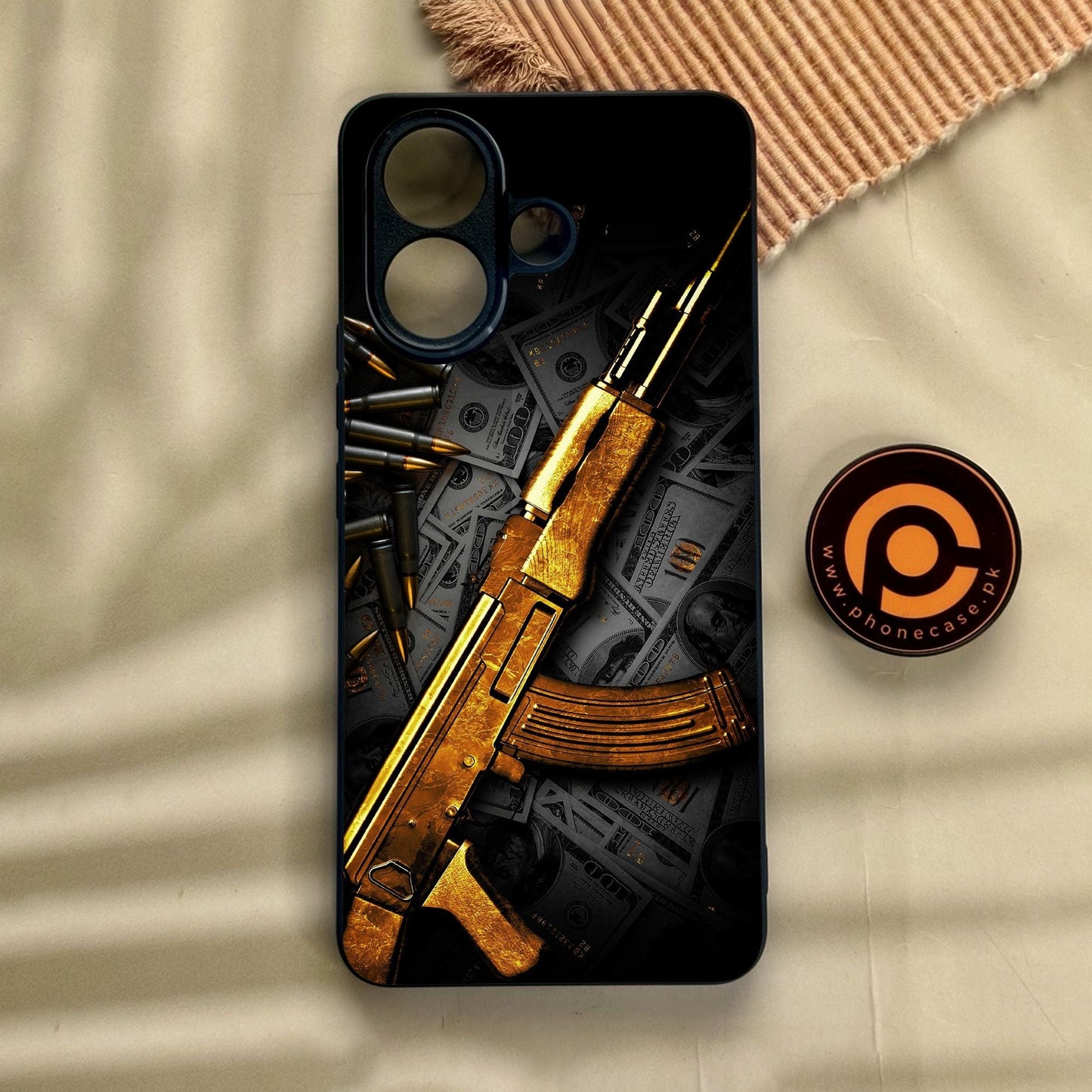 Vivo V60 Lite - Dollar Design 6 - Premium Metal Printed Soft Bumper Shock Proof Case