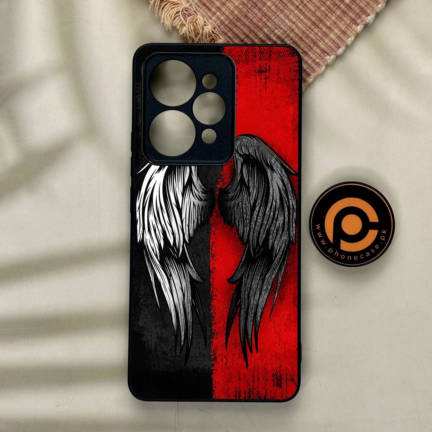 Realme 15 - Angel 2.0 Design 10 - Premium Metal Printed Soft Bumper Shock Proof Case