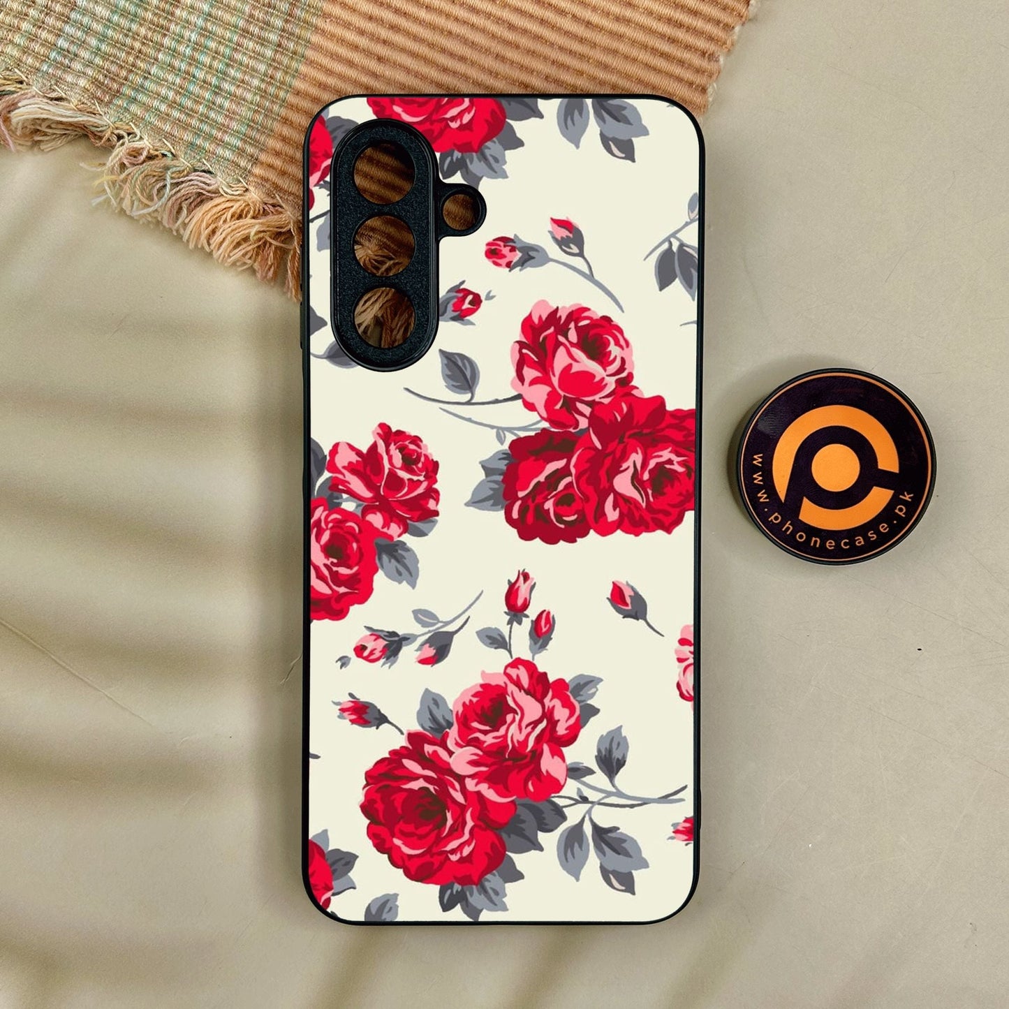 Samsung Galaxy A17 - Floral Series Design 8 - Premium Metal Printed Soft Bumper Shock Proof Case