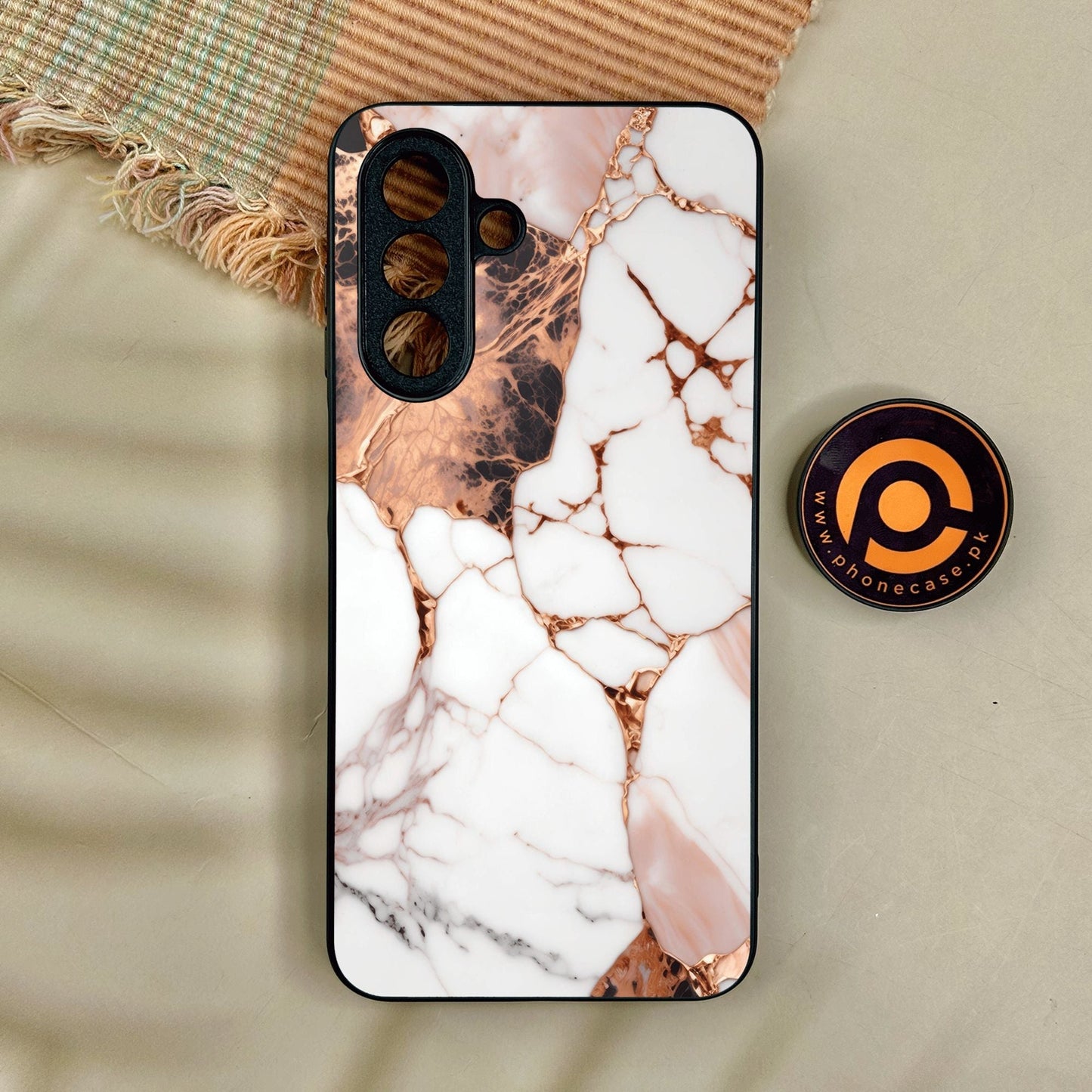 Samsung Galaxy A17 - Liquid Marble Design 5 - Premium Metal Printed Soft Bumper Shock Proof Case