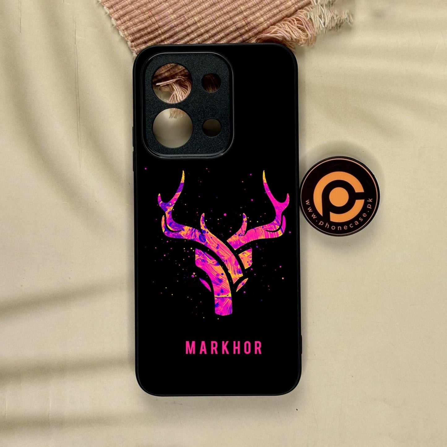 Xiaomi Redmi 15C - Markhor Design 6 - Premium Metal Printed Soft Bumper Shock Proof Case
