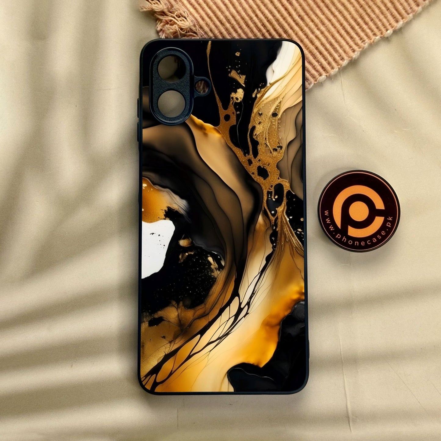 Samsung Galaxy A07 - Liquid Design 10 - Premium Metal Printed Soft Bumper Shock Proof Case