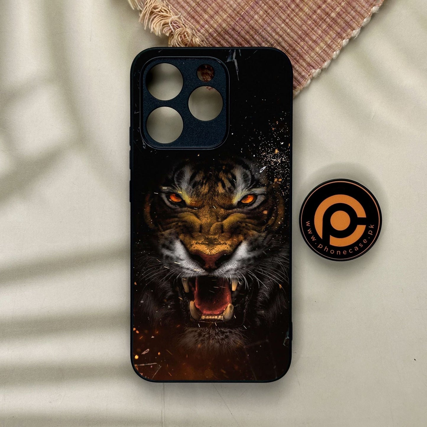 Realme 15T - Tiger Design 9 - Premium Metal Printed Soft Bumper Shock Proof Case