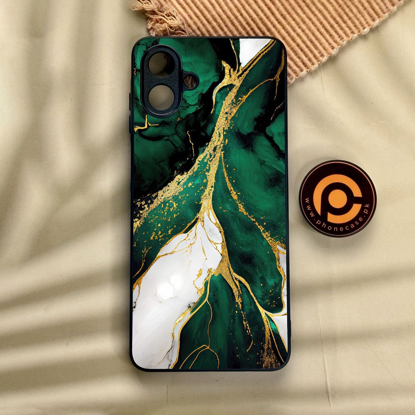 Samsung Galaxy A07 - Liquid Marble Design 7 - Premium Metal Printed Soft Bumper Shock Proof Case