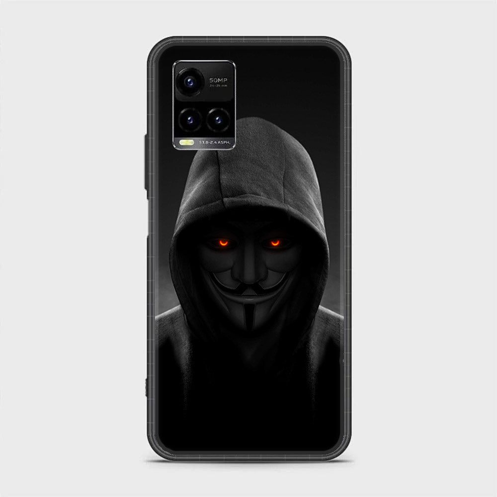 Vivo Y21 - Anonymous 2.0 Design 4 - Premium Printed Glass soft Bumper shock Proof Case CS-38297