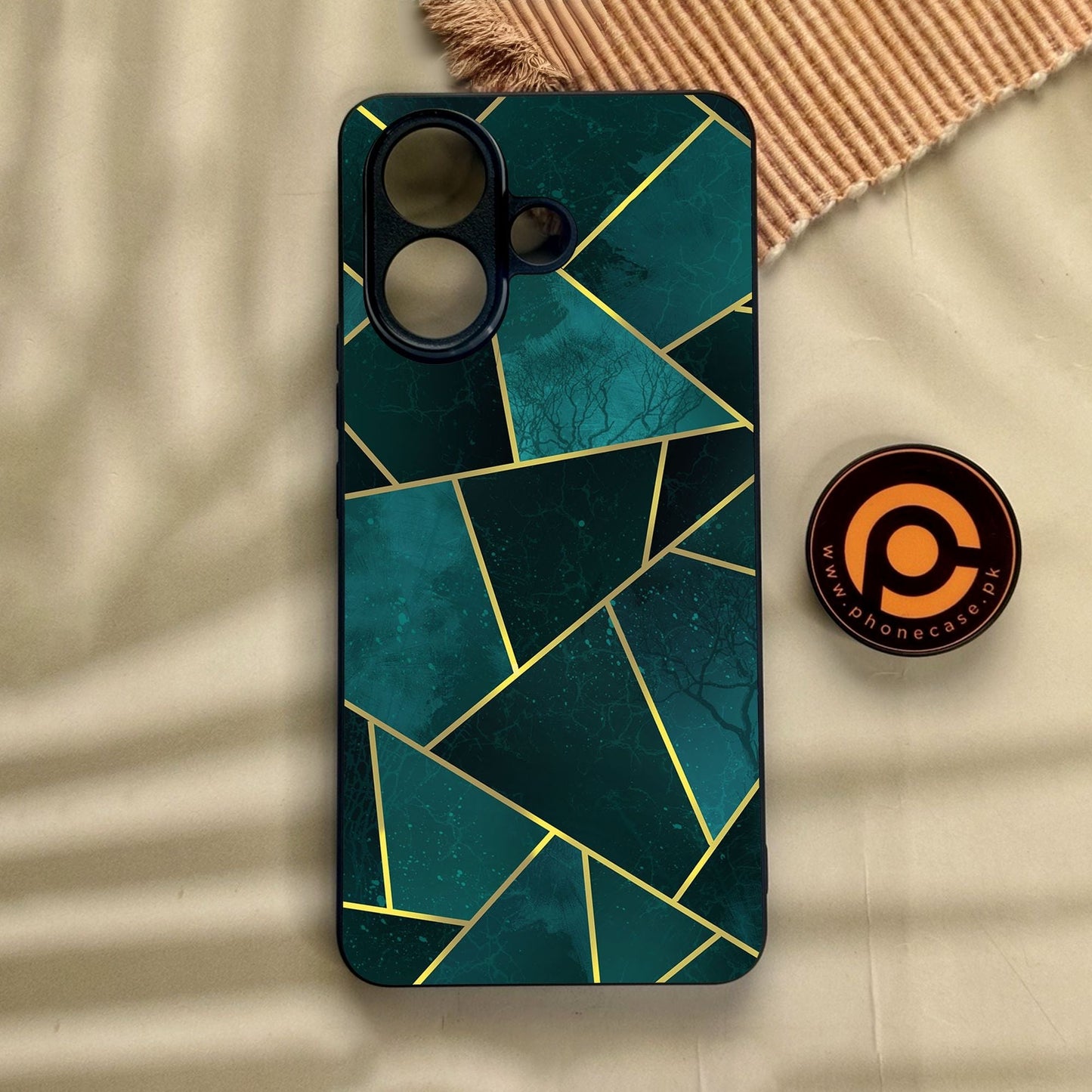 Vivo V60 Lite - Geometric Design 1 - Premium Metal Printed Soft Bumper Shock Proof Case