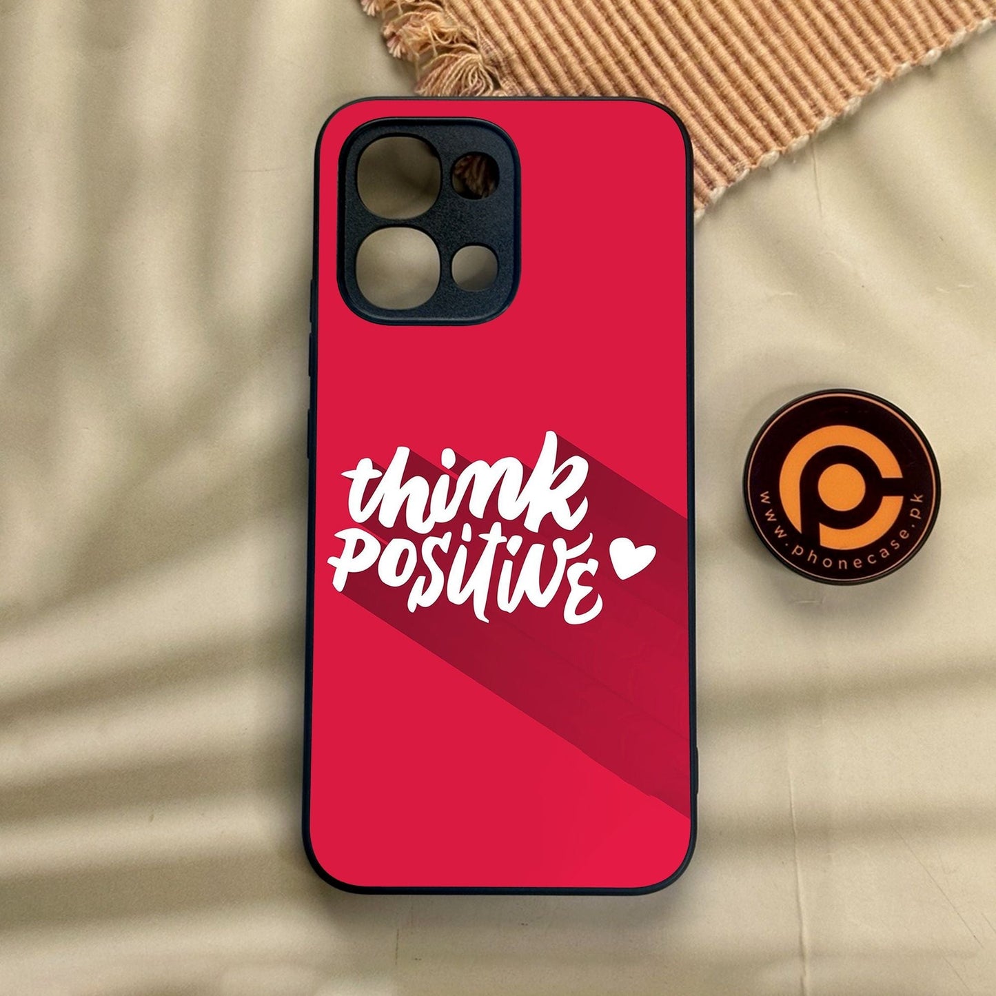 Oppo A6 Pro - Think Positive Design - Premium Metal Printed Soft Bumper Shock Proof Case