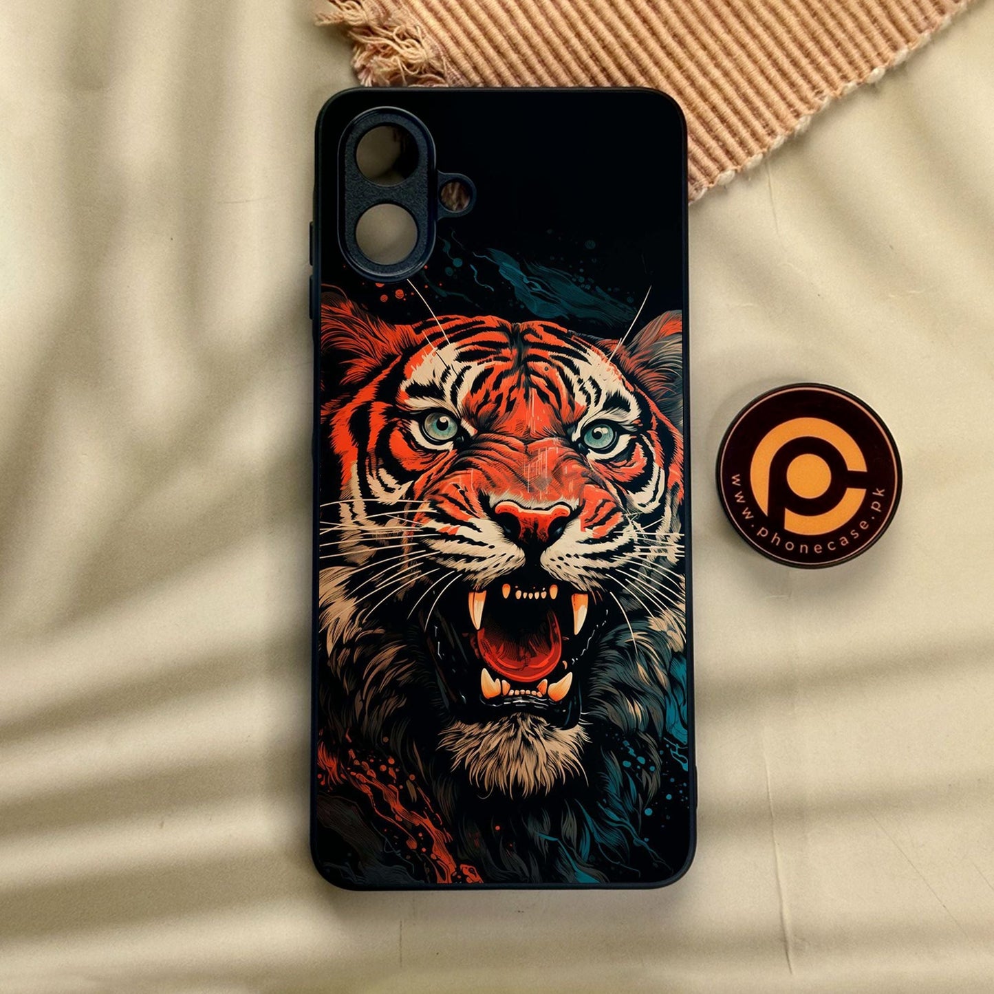 Samsung Galaxy A07 - Tiger 2.0 Design 3 - Premium Metal Printed Soft Bumper Shock Proof Case