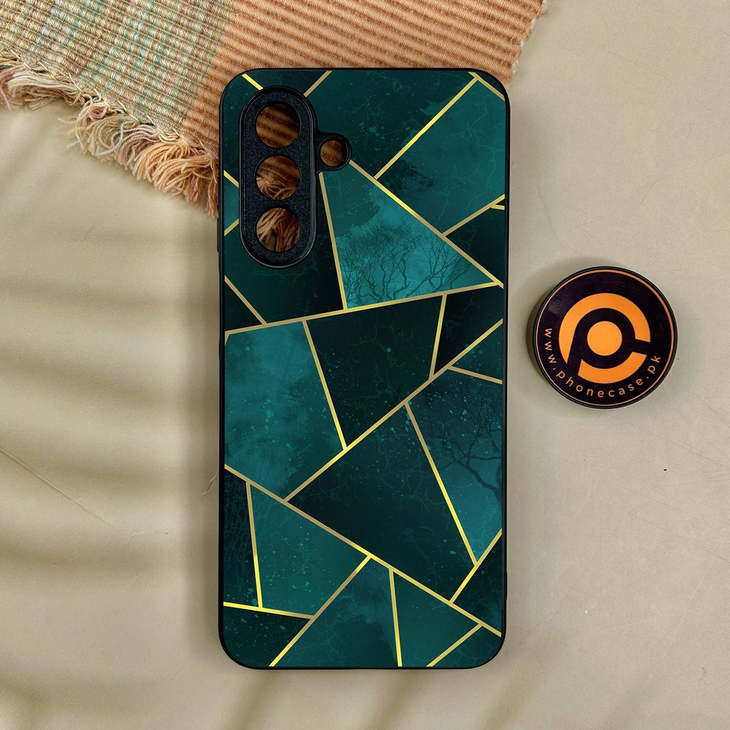 Samsung Galaxy A17 - Geometric Design 1 - Premium Metal Printed Soft Bumper Shock Proof Case