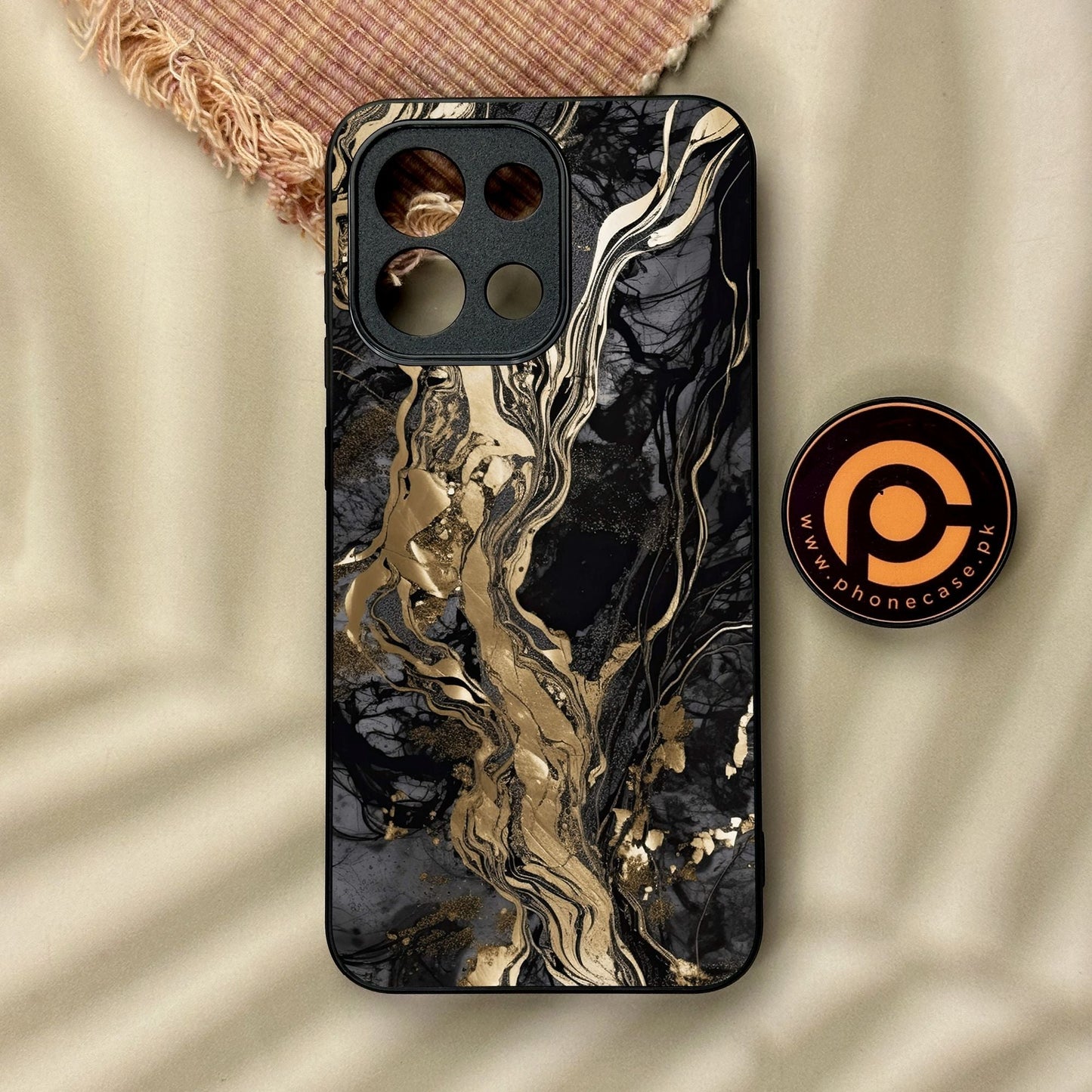 OnePlus 13T - Liquid Marble Design 9 - Premium Metal Printed Soft Bumper Shock Proof Case