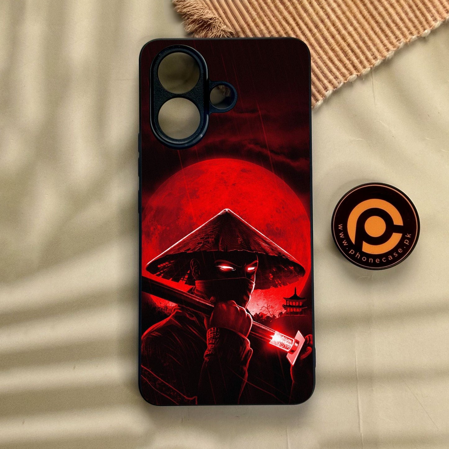 Vivo V60 Lite - Ninja Design 2 - Premium Metal Printed Soft Bumper Shock Proof Case