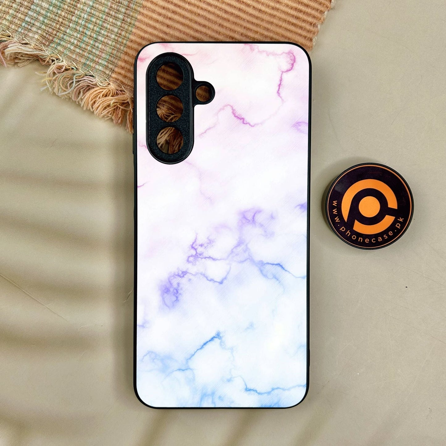 Samsung Galaxy A17 - White Design 2 - Premium Metal Printed Soft Bumper Shock Proof Case