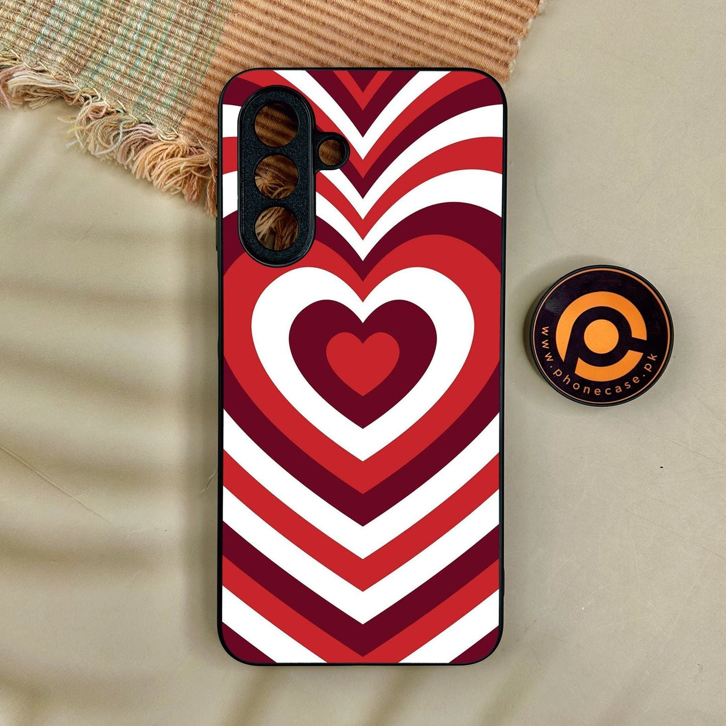 Samsung Galaxy A17 - Heartbeat Design 5 - Premium Metal Printed Soft Bumper Shock Proof Case