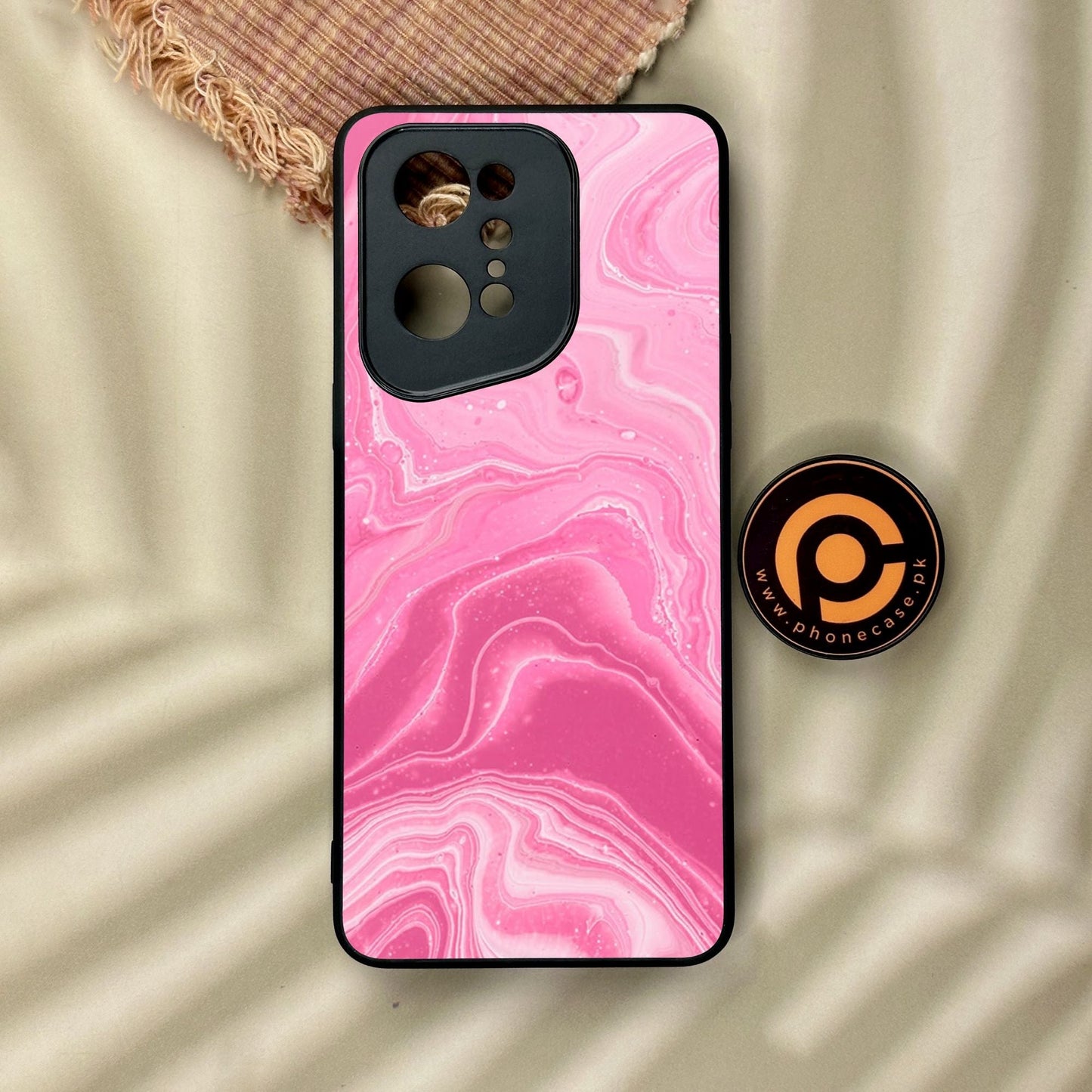 Oppo Find X5 Pro - Pink Design 3 - Premium Metal Printed Soft Bumper Shock Proof Case