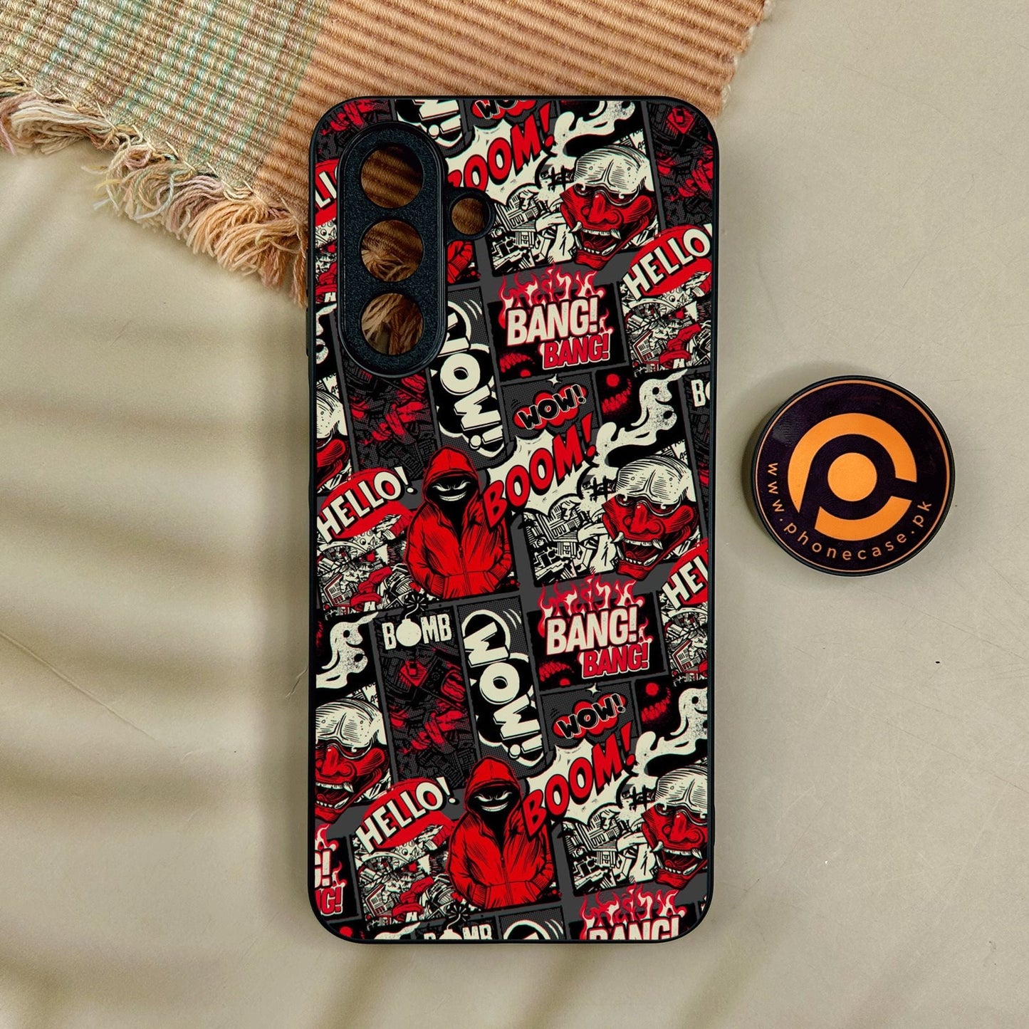 Samsung Galaxy A17 - Boom Red - Premium Metal Printed Soft Bumper Shock Proof Case